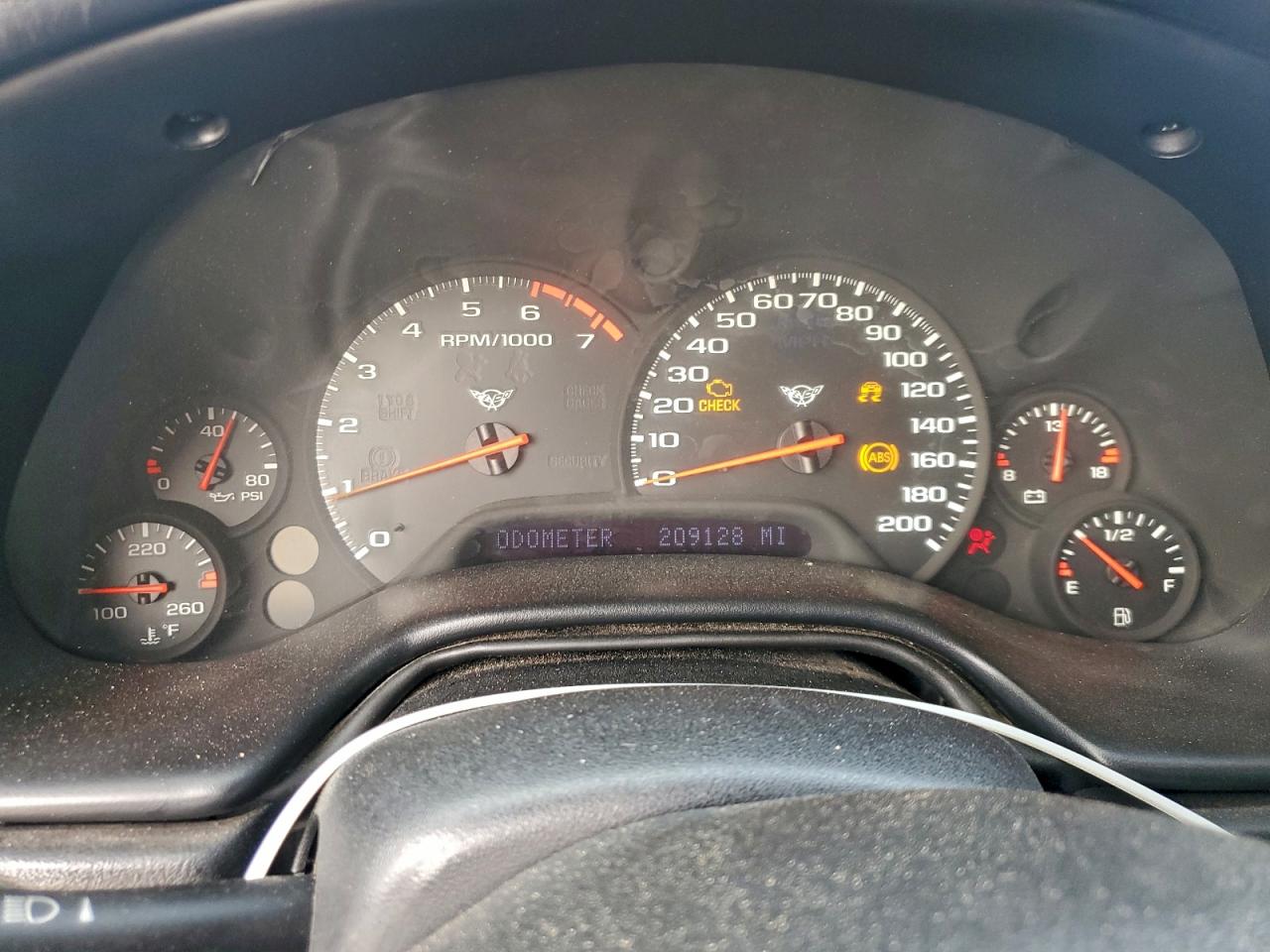 1999 Chevrolet Corvette Black vin: 1G1YY22G2X5123449