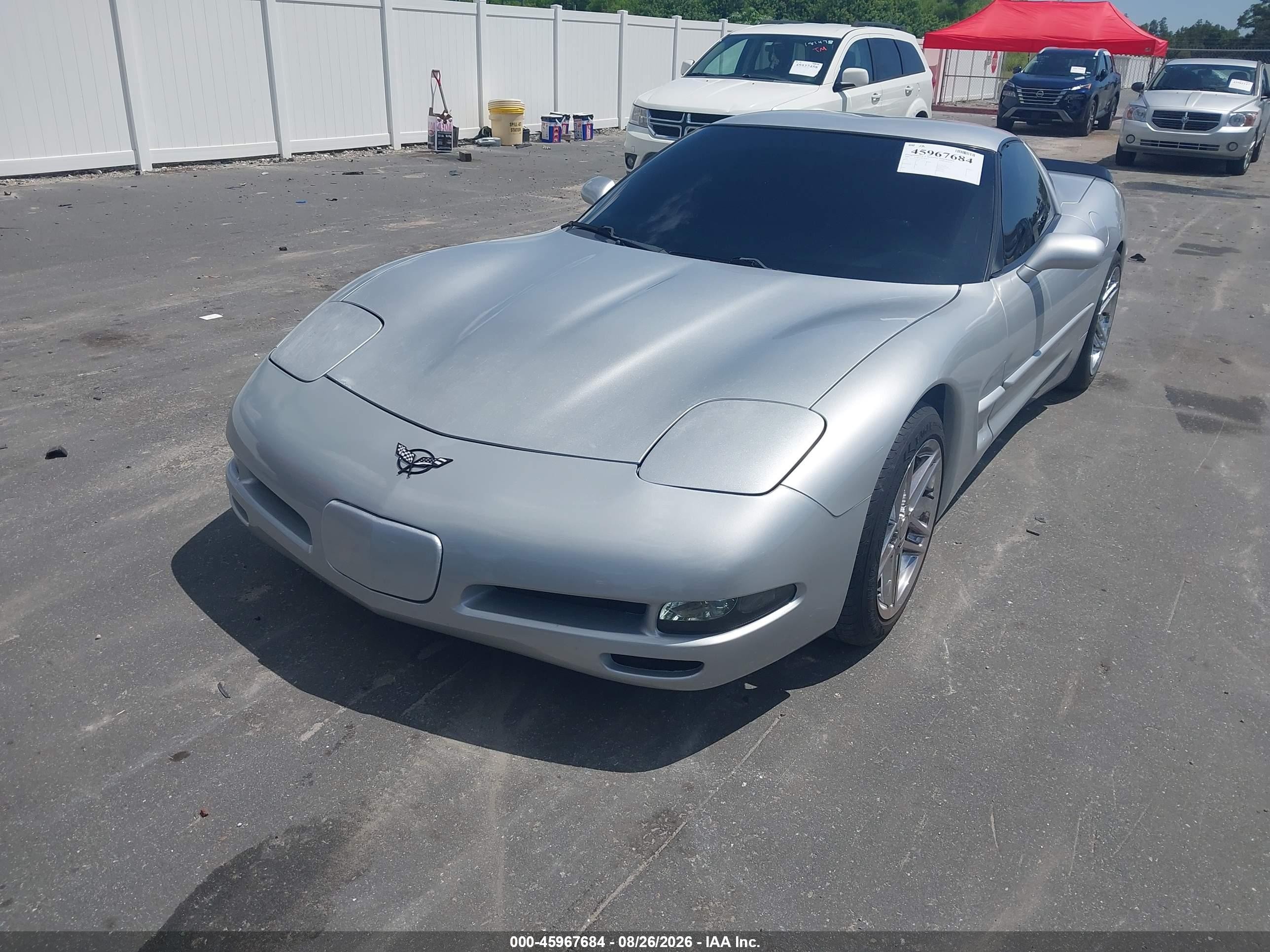 2002 Chevrolet Corvette   Silver vin: 1G1YY22G325111142