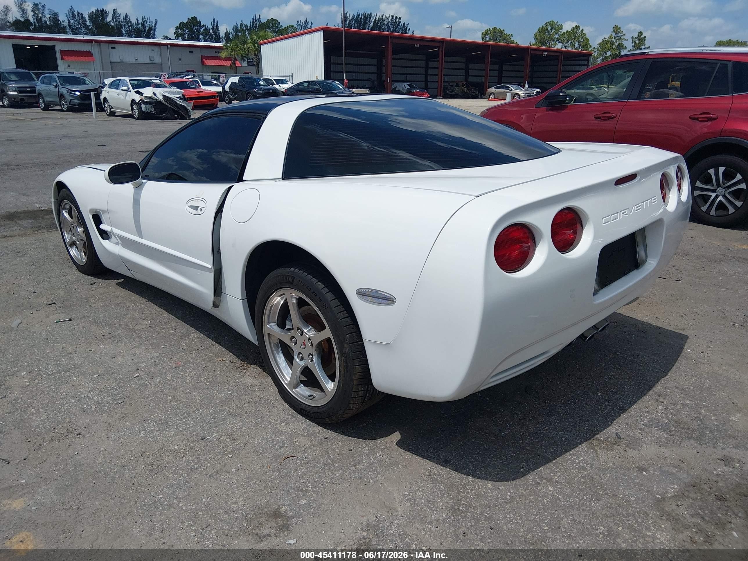 2004 Chevrolet Corvette   White vin: 1G1YY22G345128574