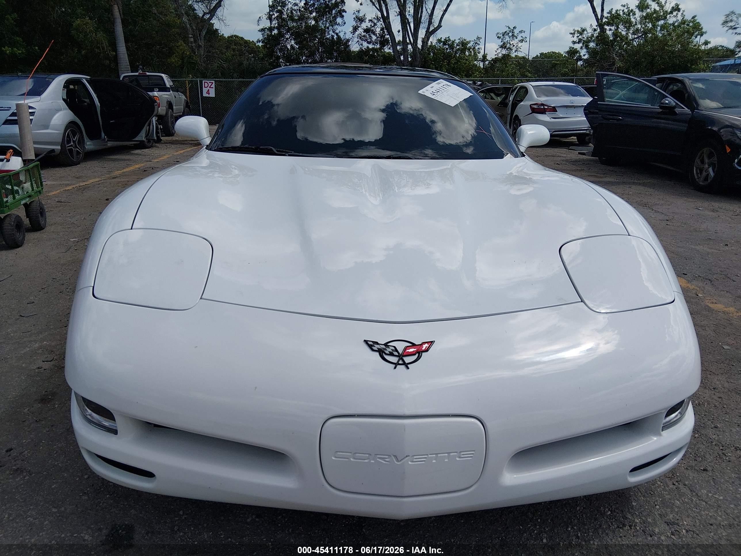 2004 Chevrolet Corvette   White vin: 1G1YY22G345128574