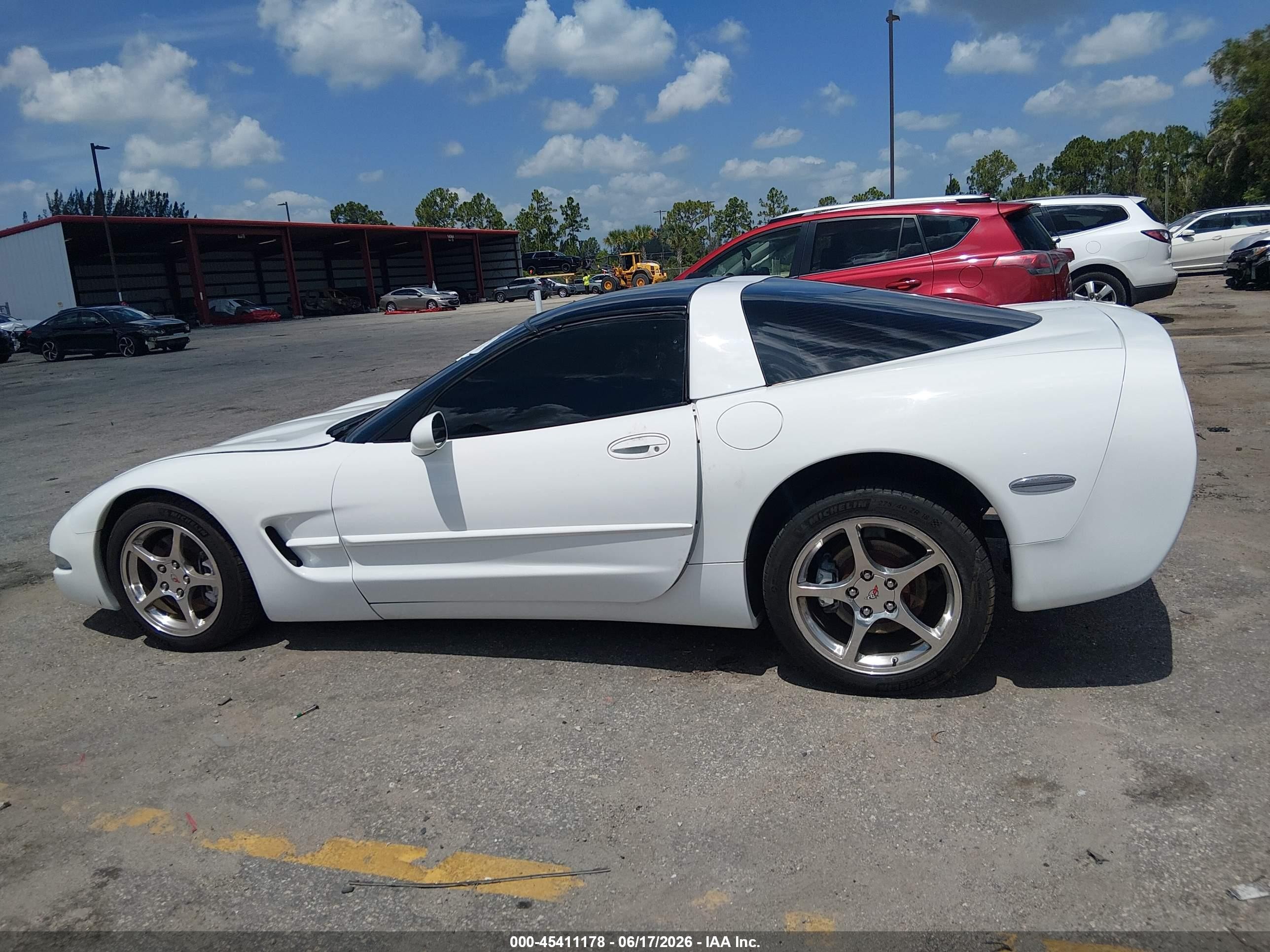 2004 Chevrolet Corvette   White vin: 1G1YY22G345128574