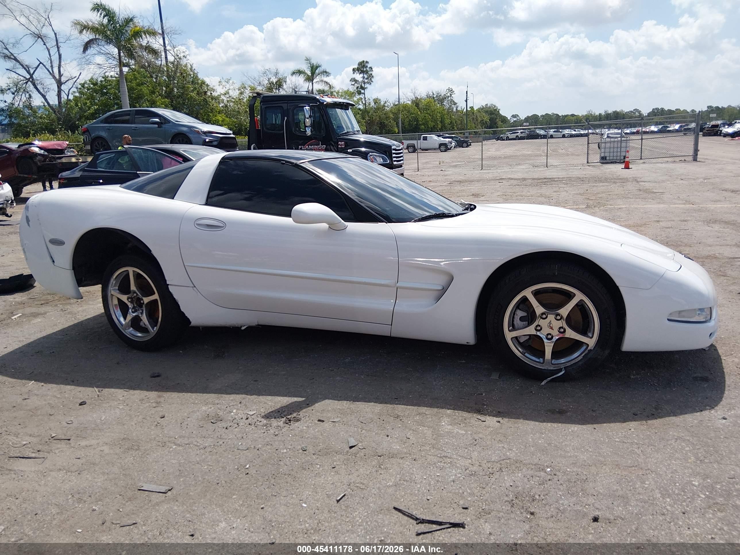 2004 Chevrolet Corvette   White vin: 1G1YY22G345128574