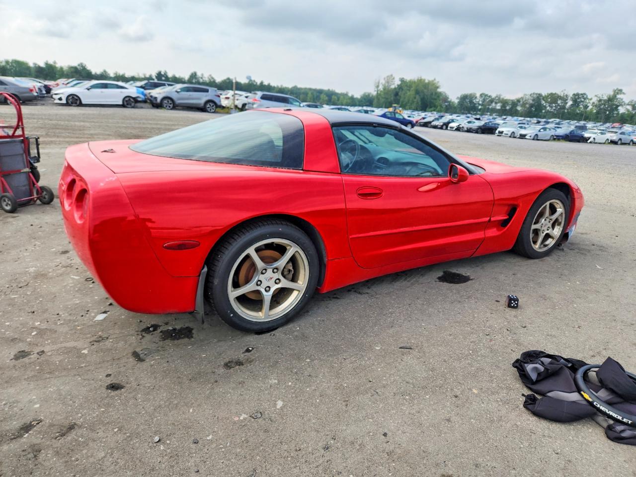 2002 Chevrolet Corvette Red vin: 1G1YY22G425130430