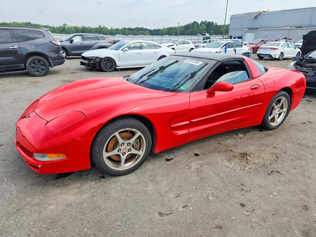 2002 Chevrolet Corvette Red vin: 1G1YY22G425130430