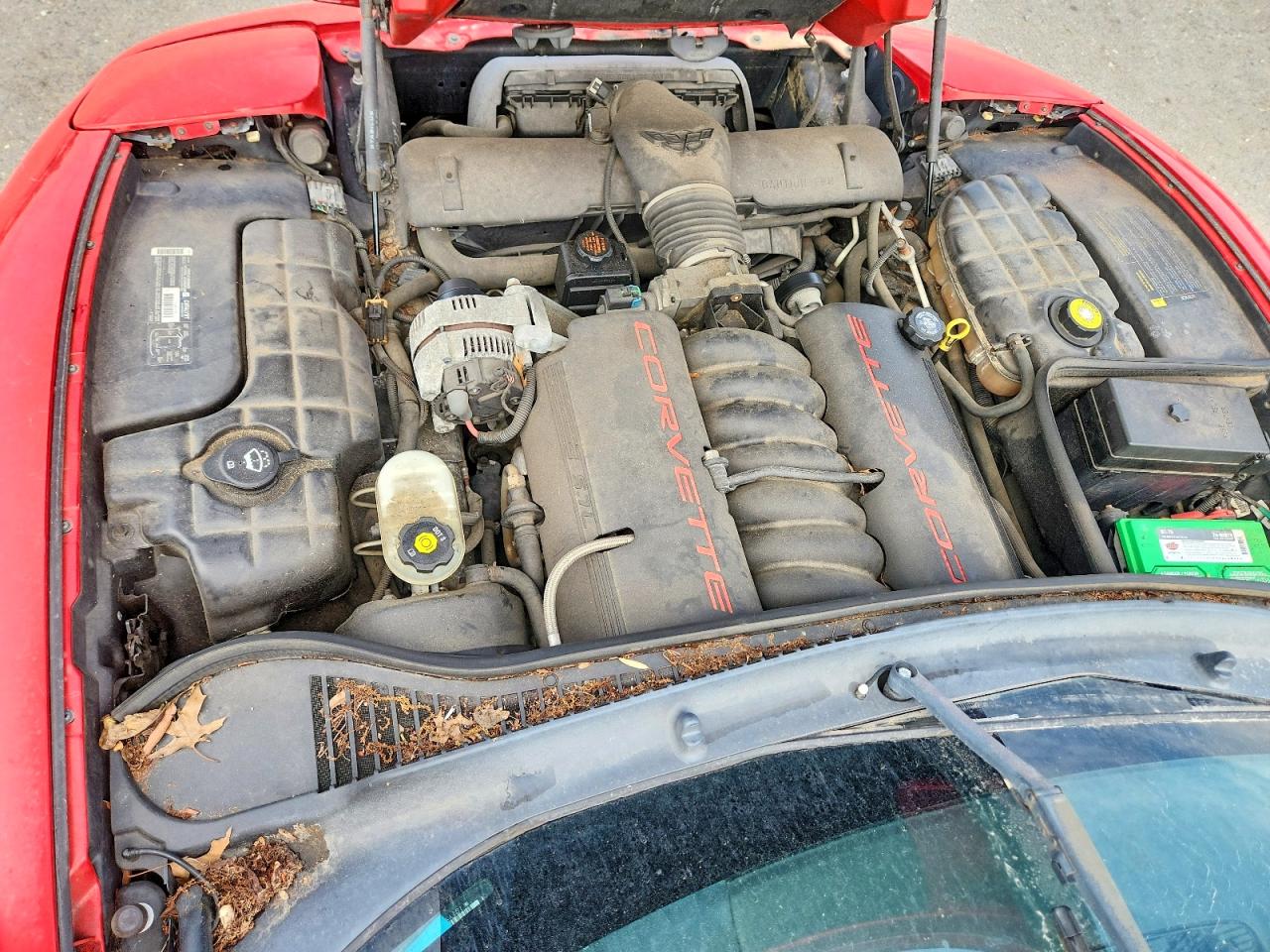 2002 Chevrolet Corvette Red vin: 1G1YY22G425130430