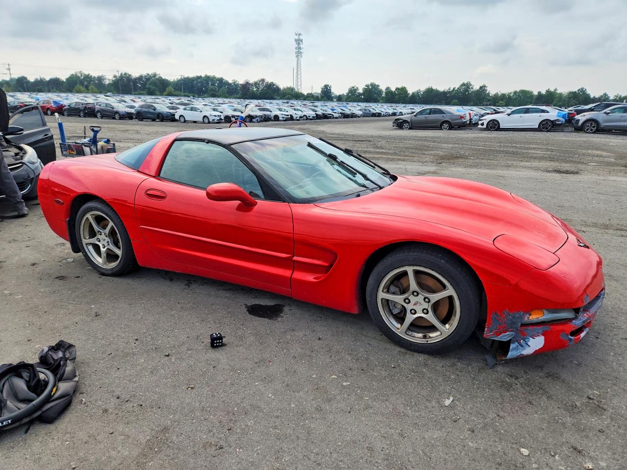 2002 Chevrolet Corvette Red vin: 1G1YY22G425130430