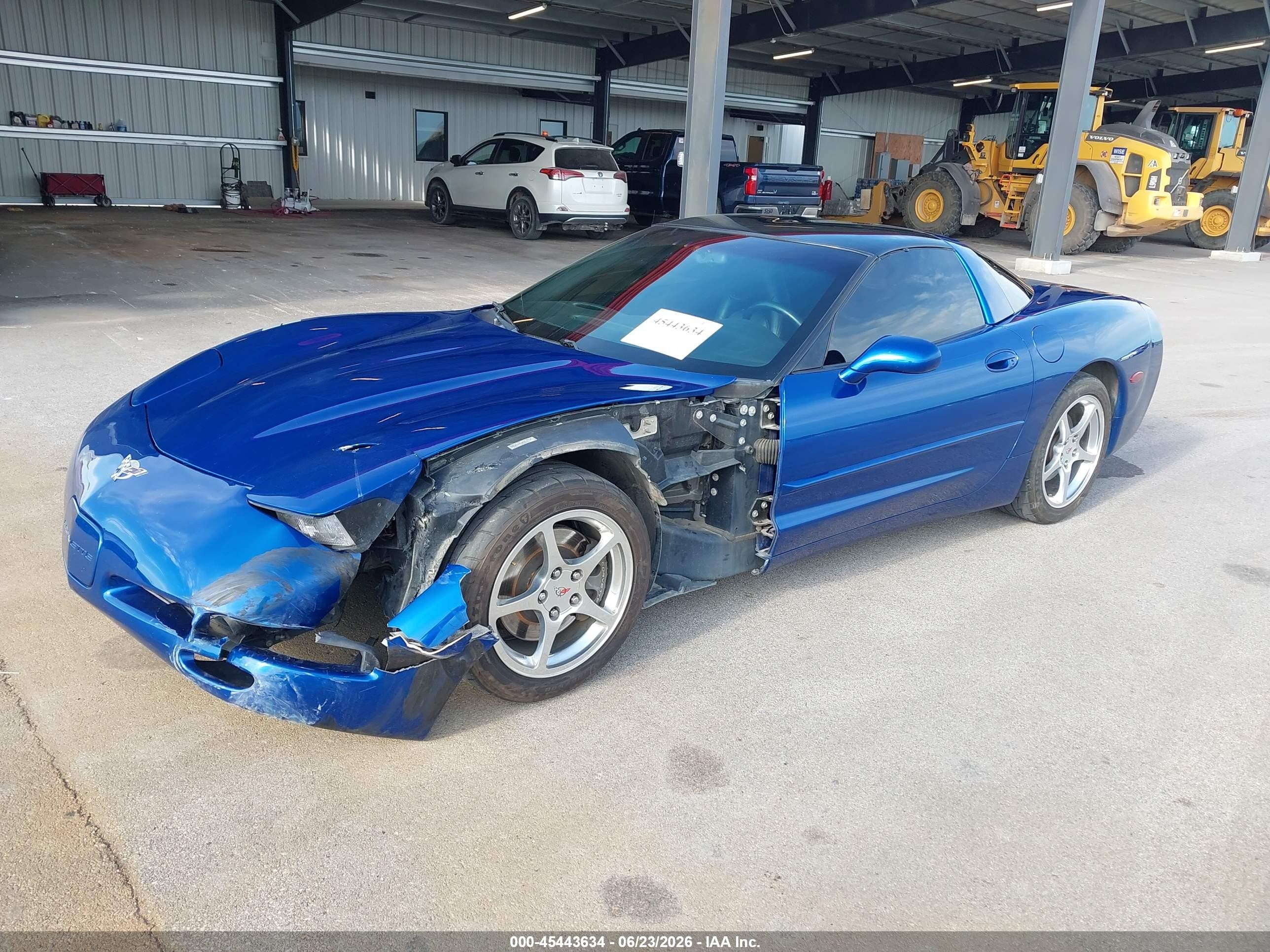 2003 Chevrolet Corvette Blue vin: 1G1YY22G435110146