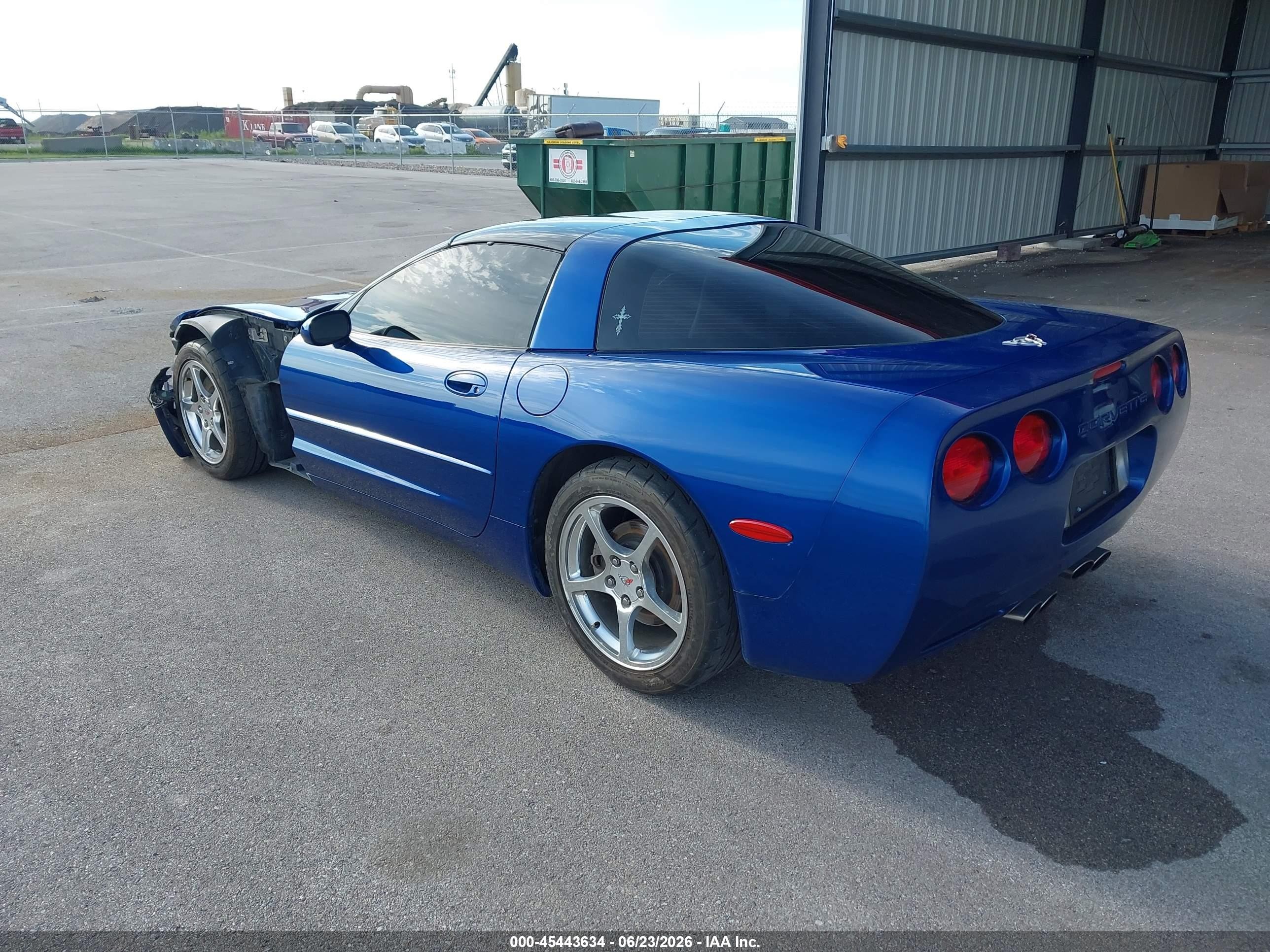 2003 Chevrolet Corvette Blue vin: 1G1YY22G435110146