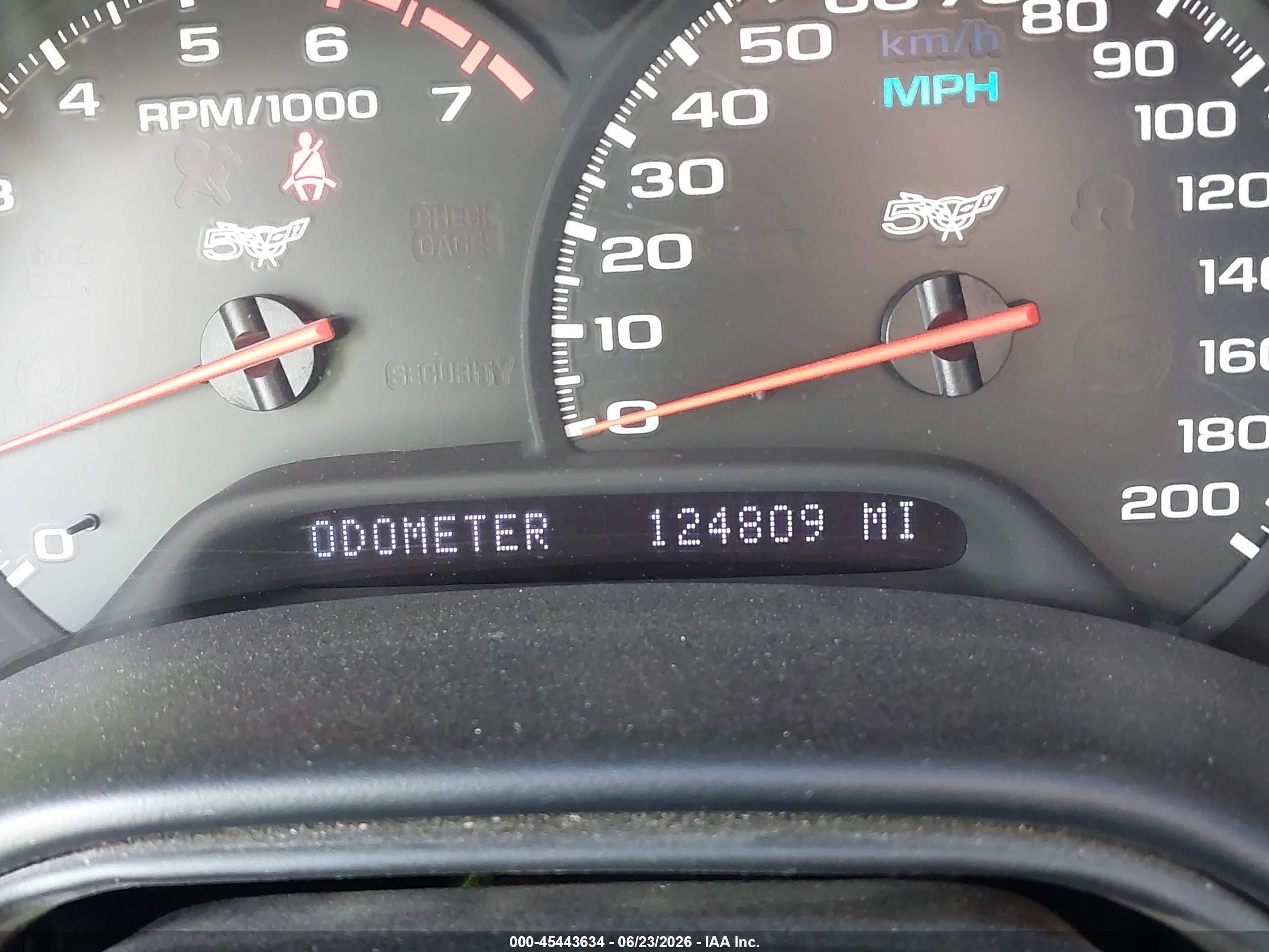 2003 Chevrolet Corvette Blue vin: 1G1YY22G435110146