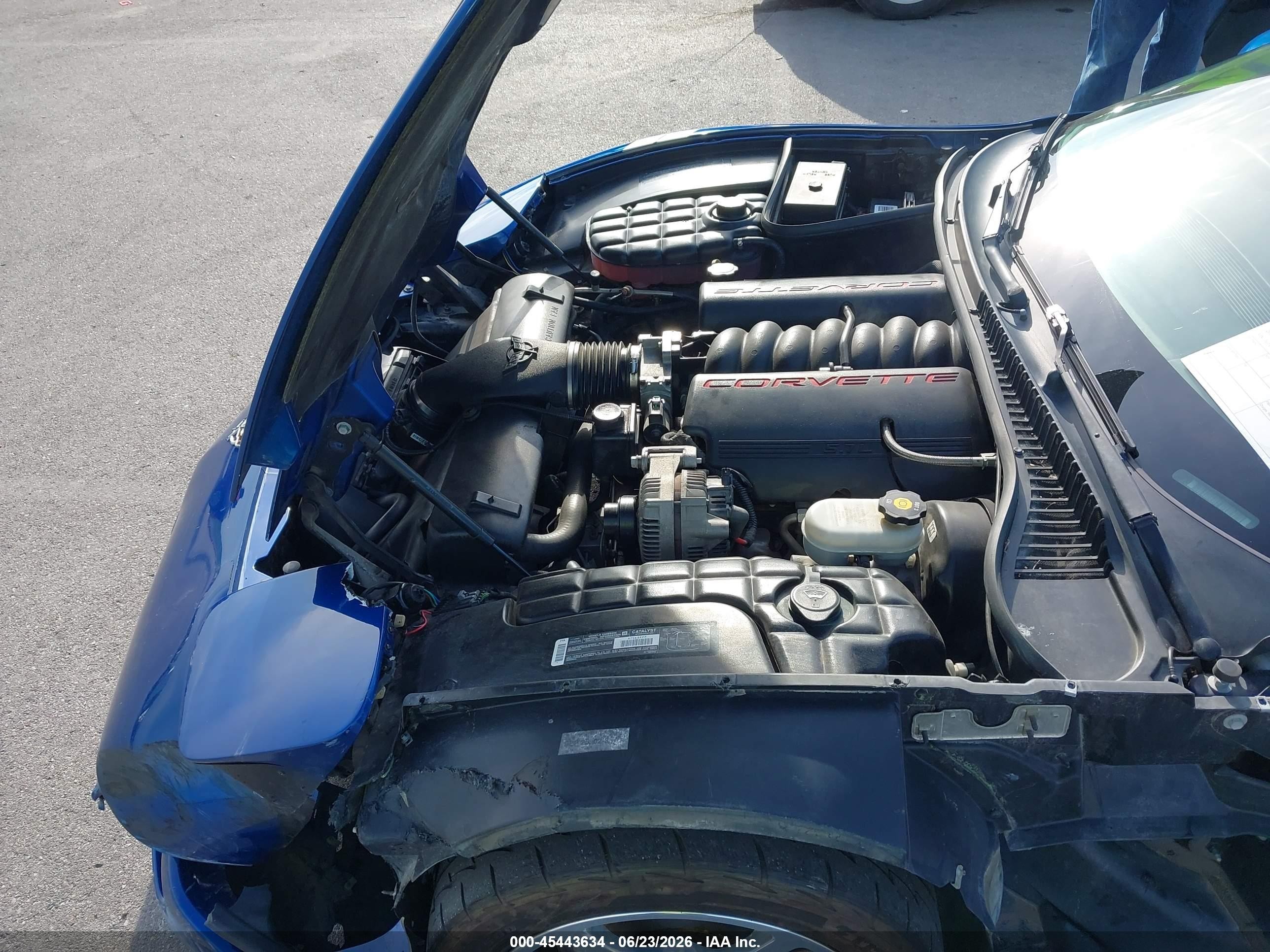 2003 Chevrolet Corvette Blue vin: 1G1YY22G435110146