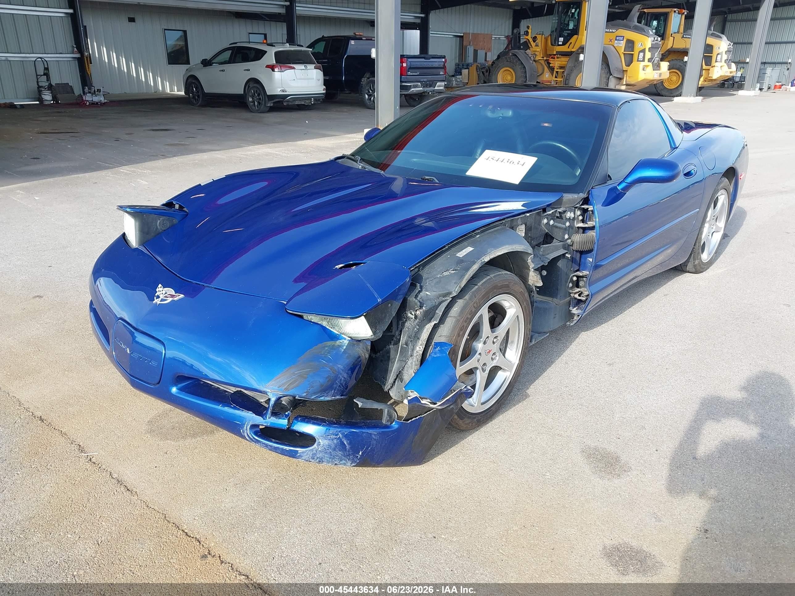 2003 Chevrolet Corvette Blue vin: 1G1YY22G435110146