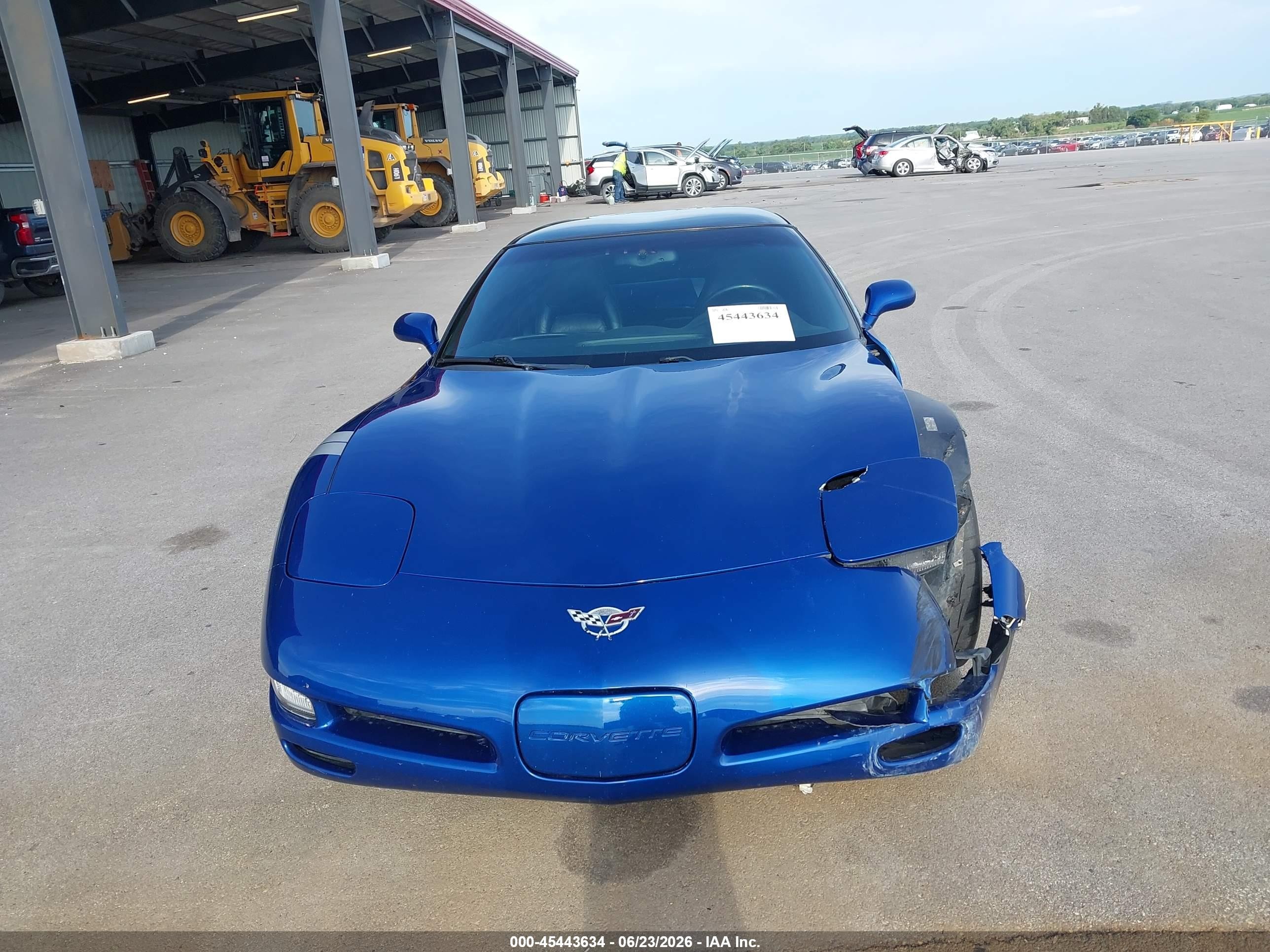 2003 Chevrolet Corvette Blue vin: 1G1YY22G435110146