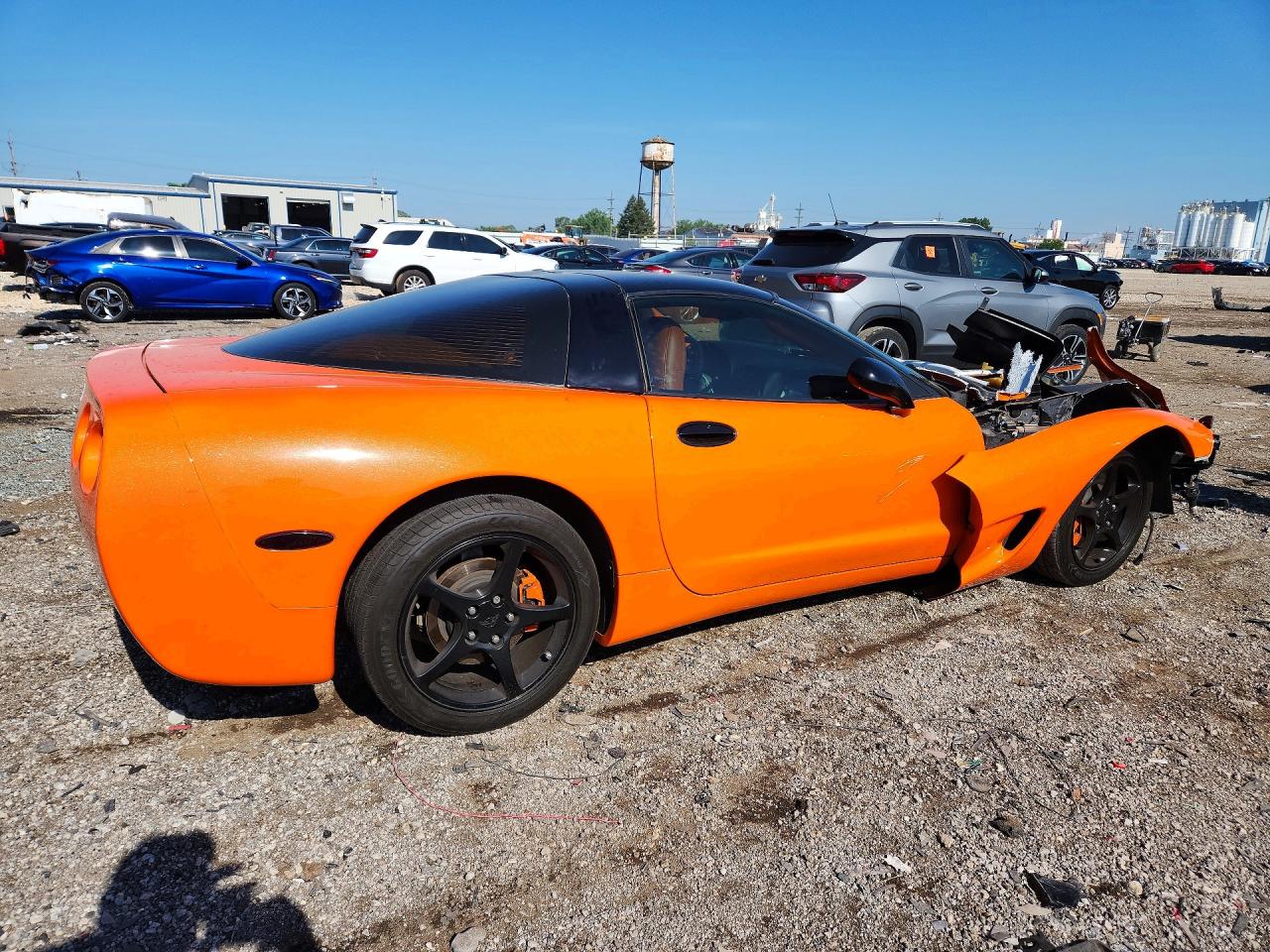2003 Chevrolet Corvette Orange vin: 1G1YY22G435132793