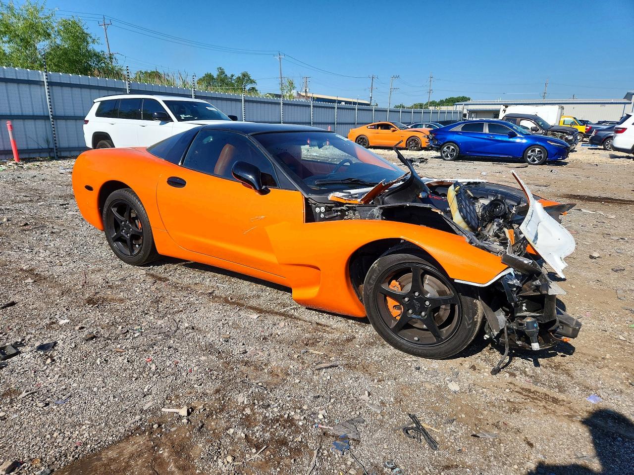 2003 Chevrolet Corvette Orange vin: 1G1YY22G435132793
