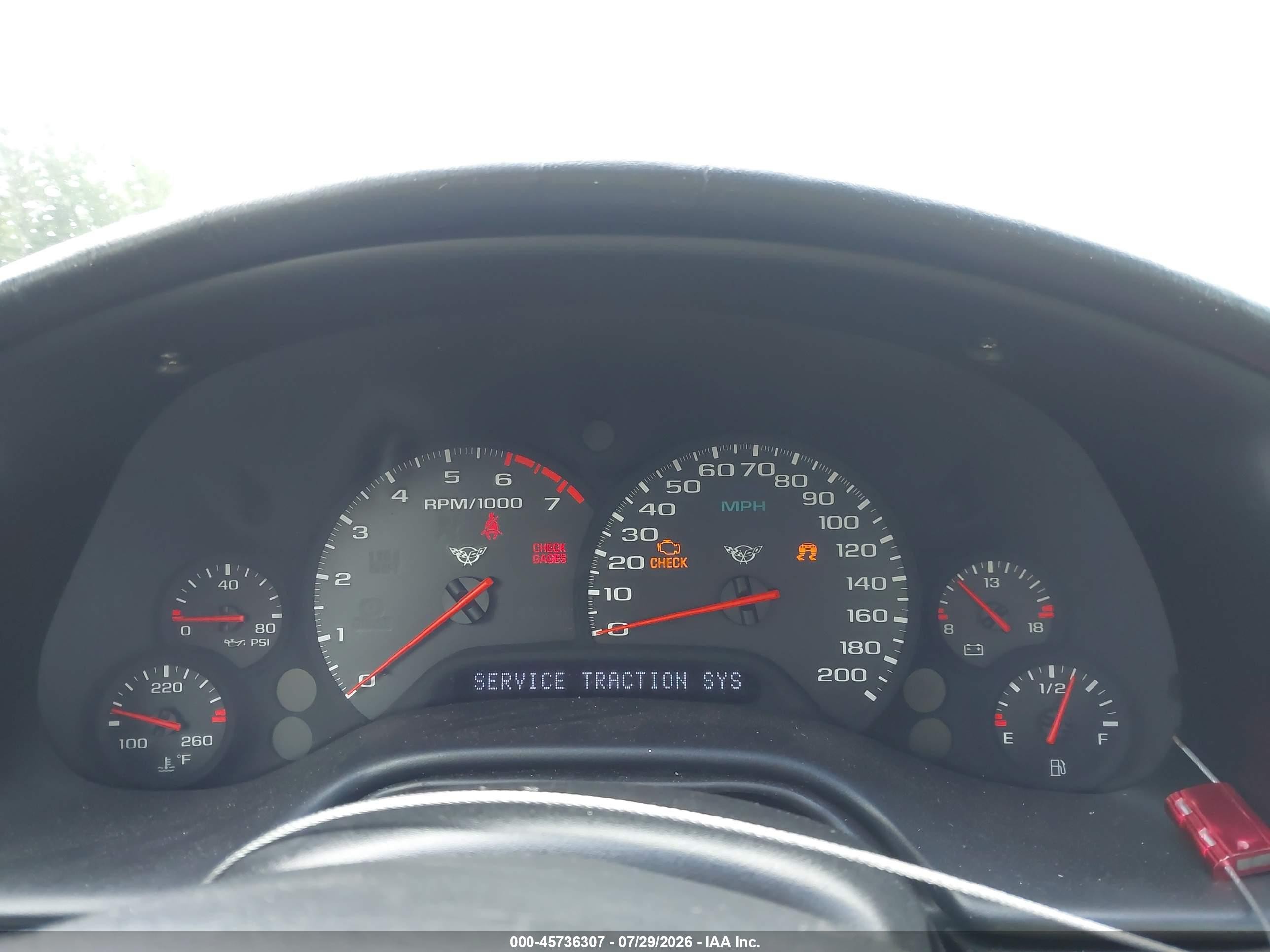 1999 Chevrolet Corvette   Red vin: 1G1YY22G4X5104174