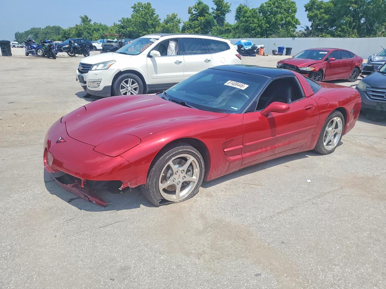 2002 Chevrolet Corvette Red vin: 1G1YY22G525109862