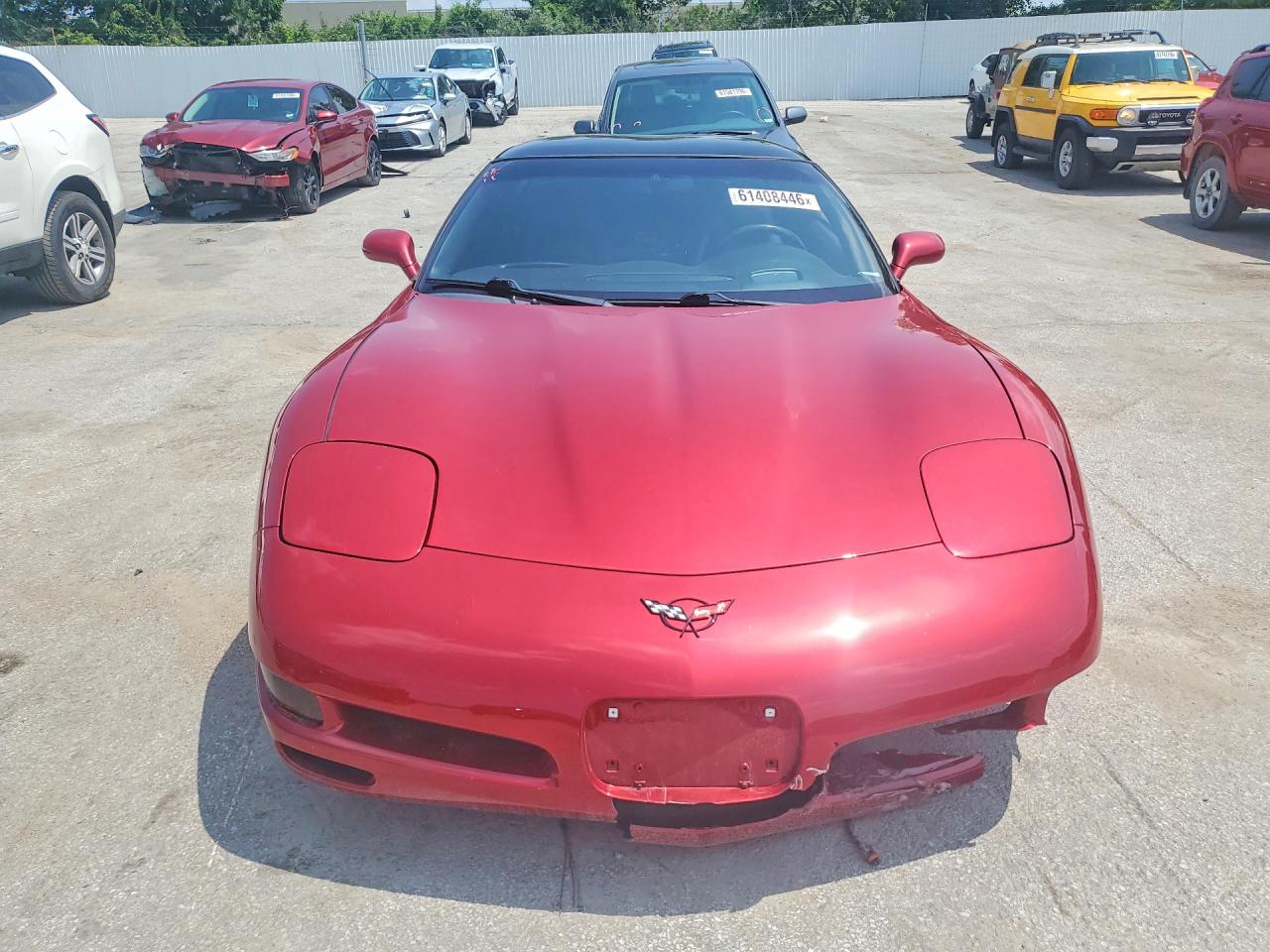 2002 Chevrolet Corvette Red vin: 1G1YY22G525109862