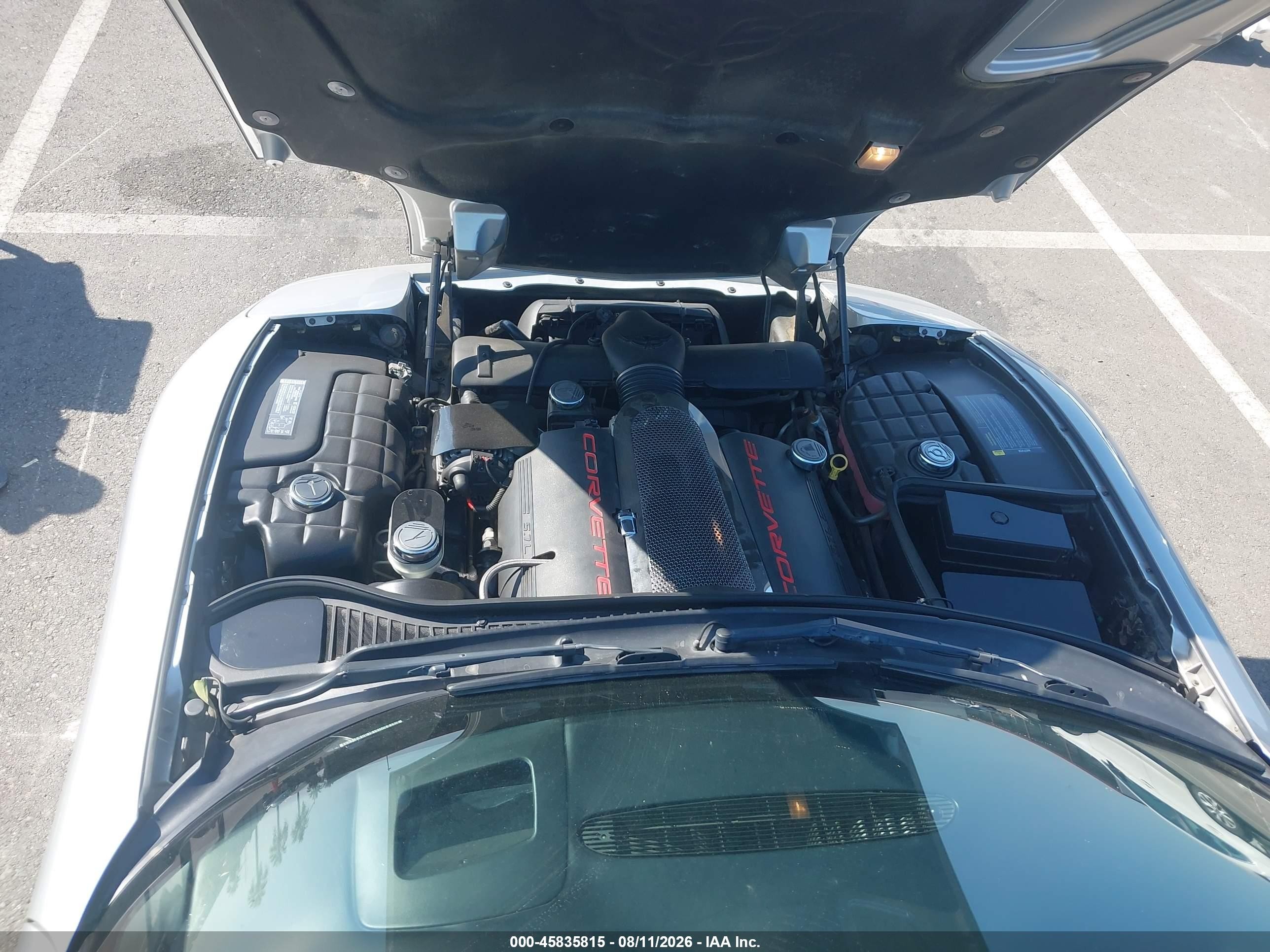 2004 Chevrolet Corvette   Серебряный vin: 1G1YY22G545133744