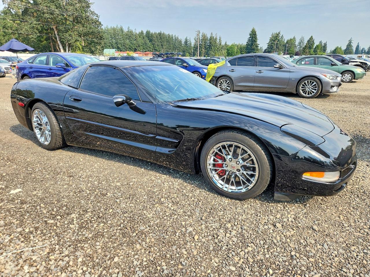 1998 Chevrolet Corvette Black vin: 1G1YY22G5W5107552