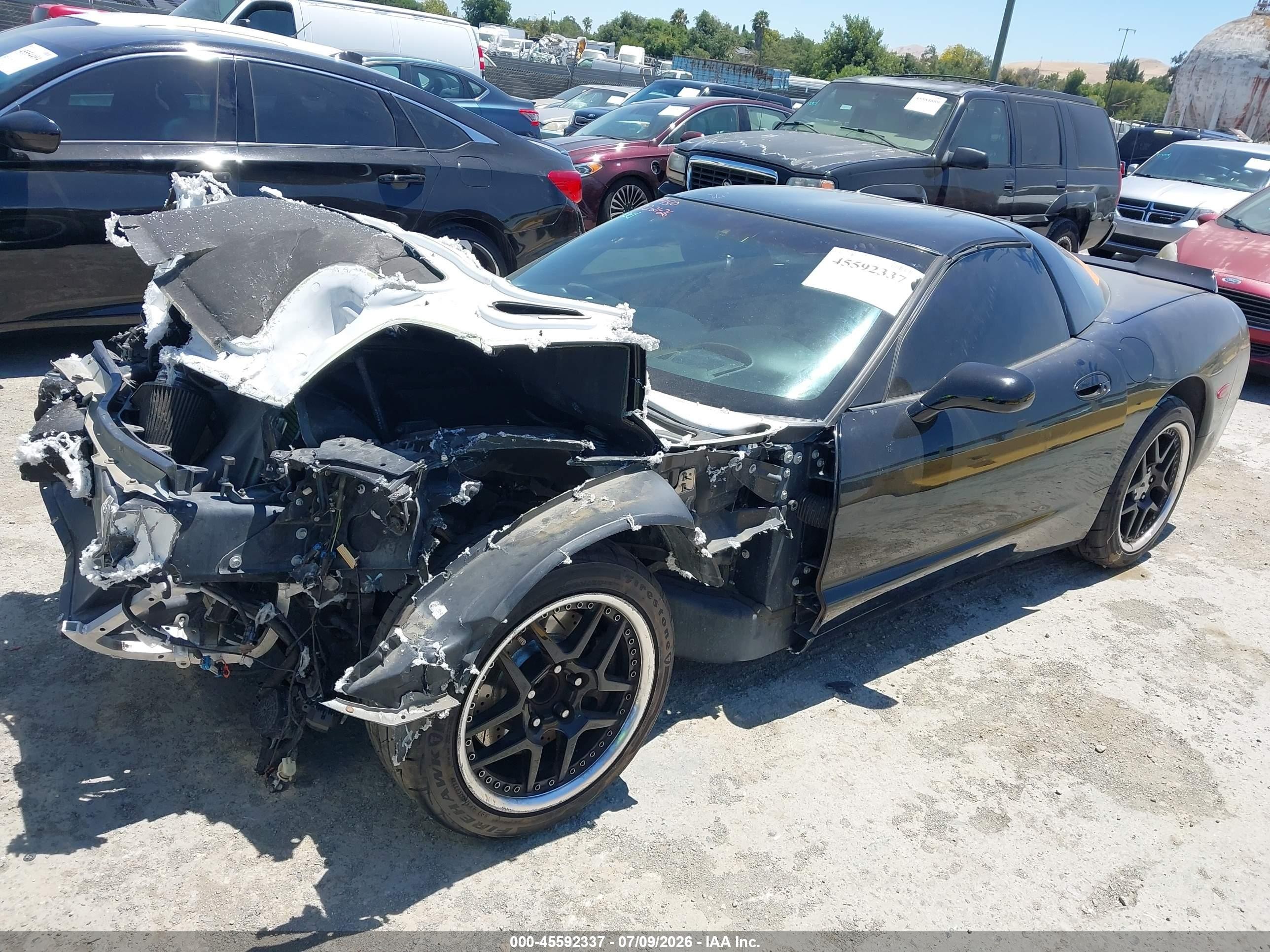 2002 Chevrolet Corvette   Black vin: 1G1YY22G625133698