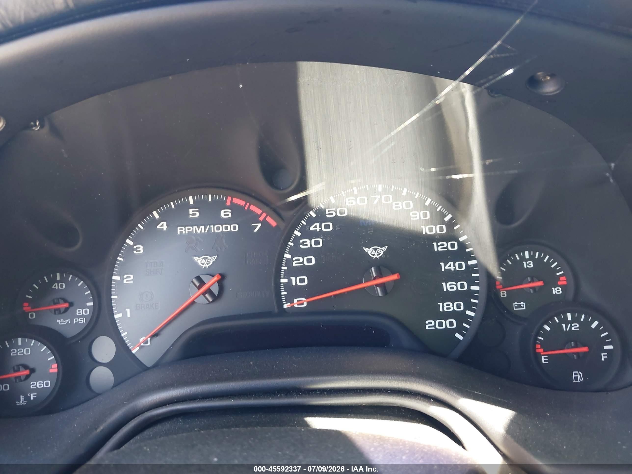 2002 Chevrolet Corvette   Black vin: 1G1YY22G625133698