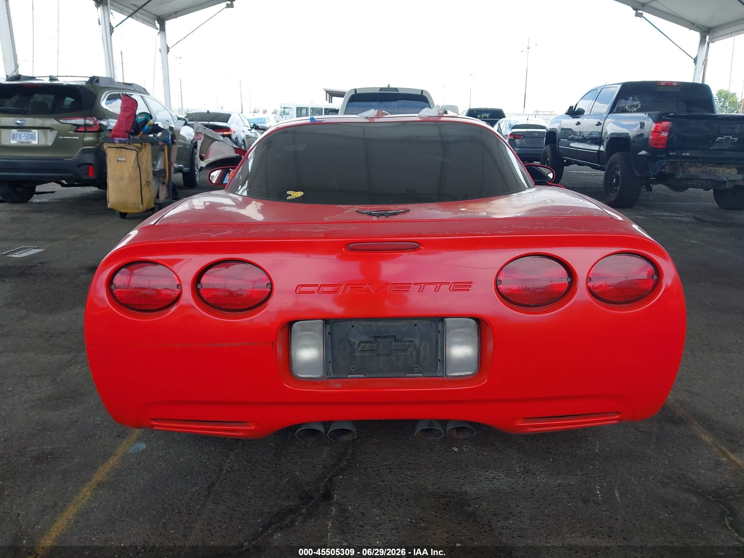 2000 Chevrolet Corvette   Red vin: 1G1YY22G7Y5125196