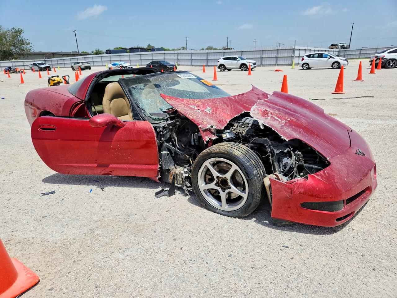 2000 Chevrolet Corvette Red vin: 1G1YY22G8Y5103756