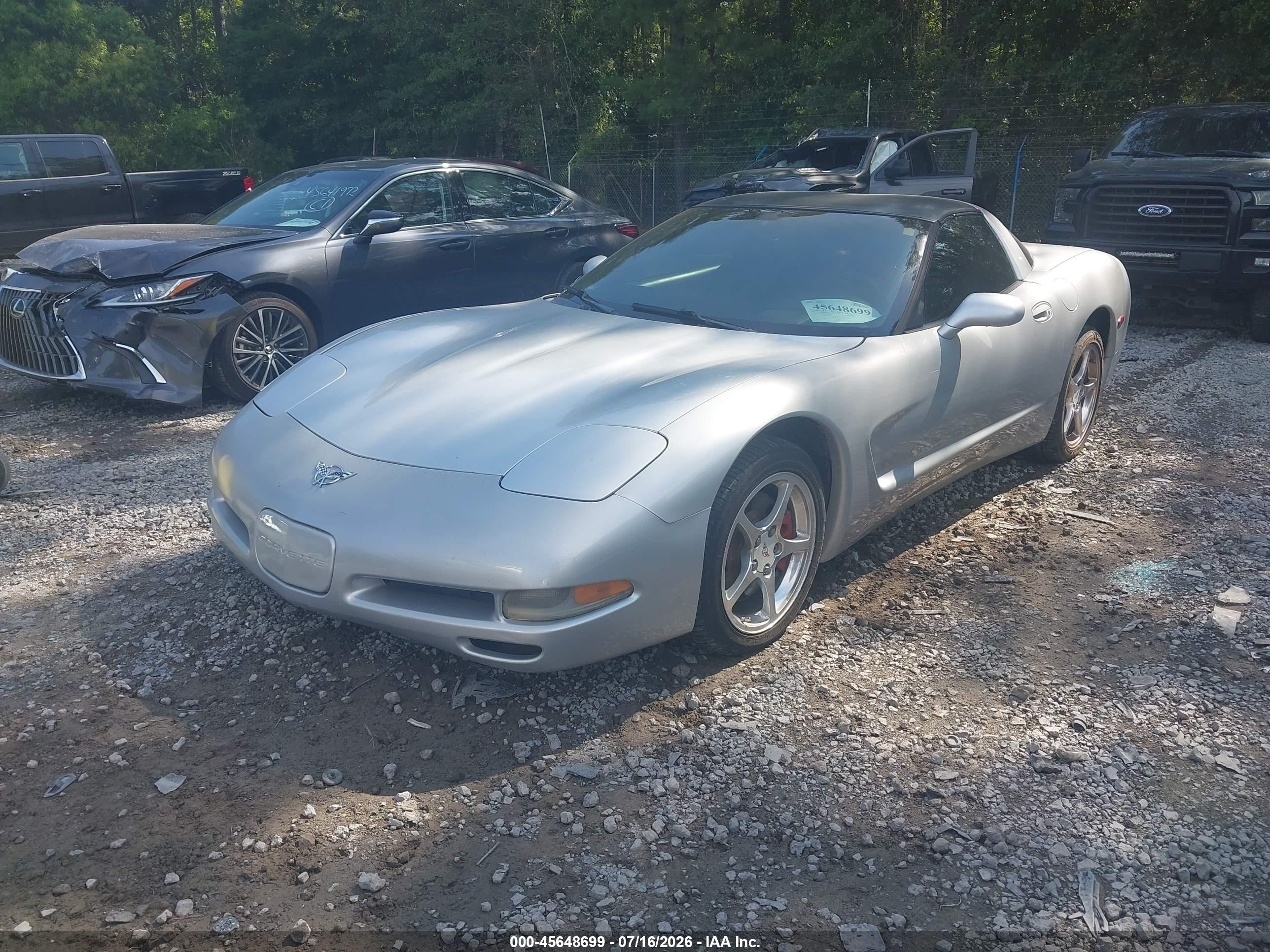 2002 Chevrolet Corvette   Silver vin: 1G1YY22G925105345