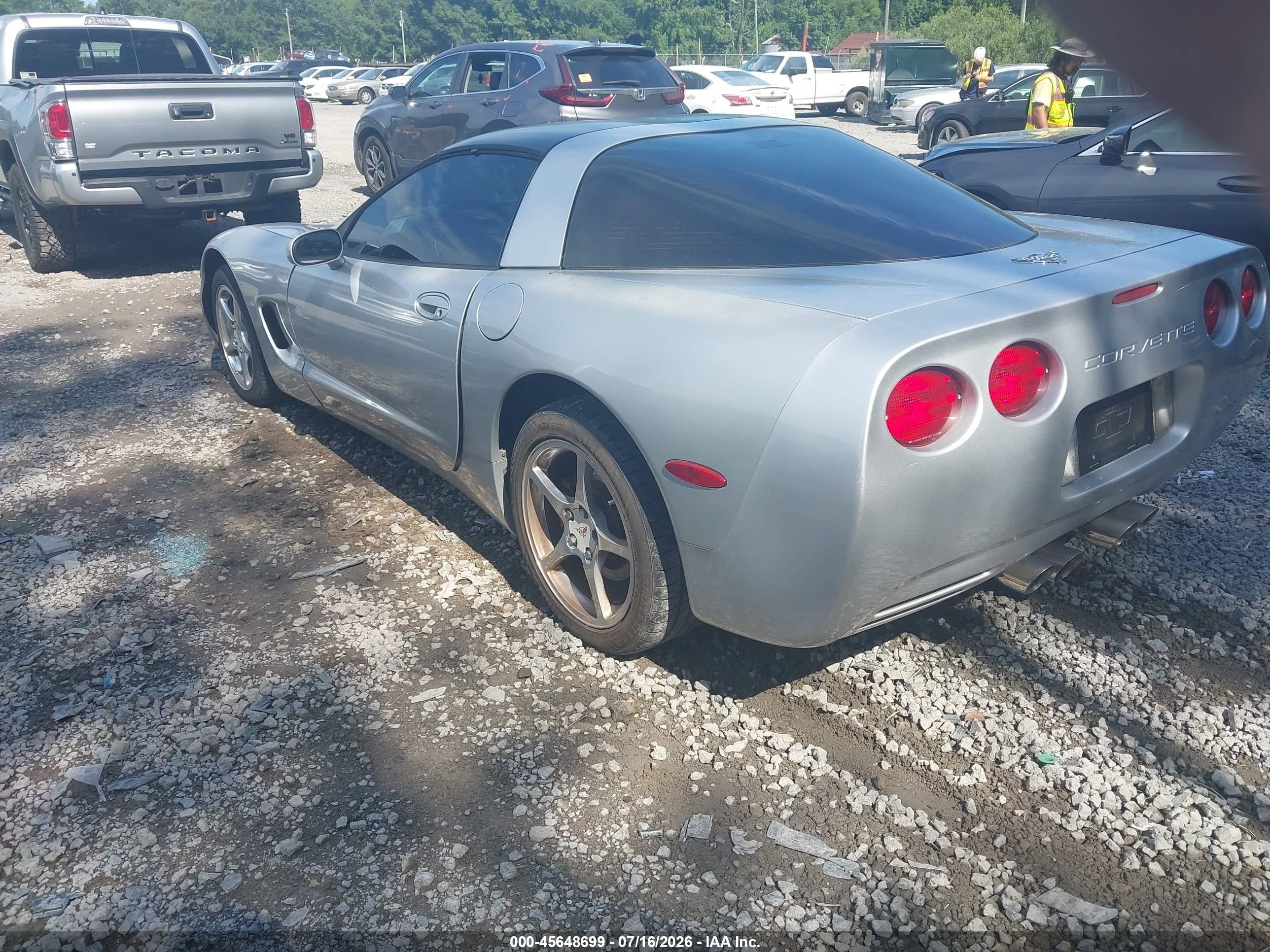2002 Chevrolet Corvette   Silver vin: 1G1YY22G925105345