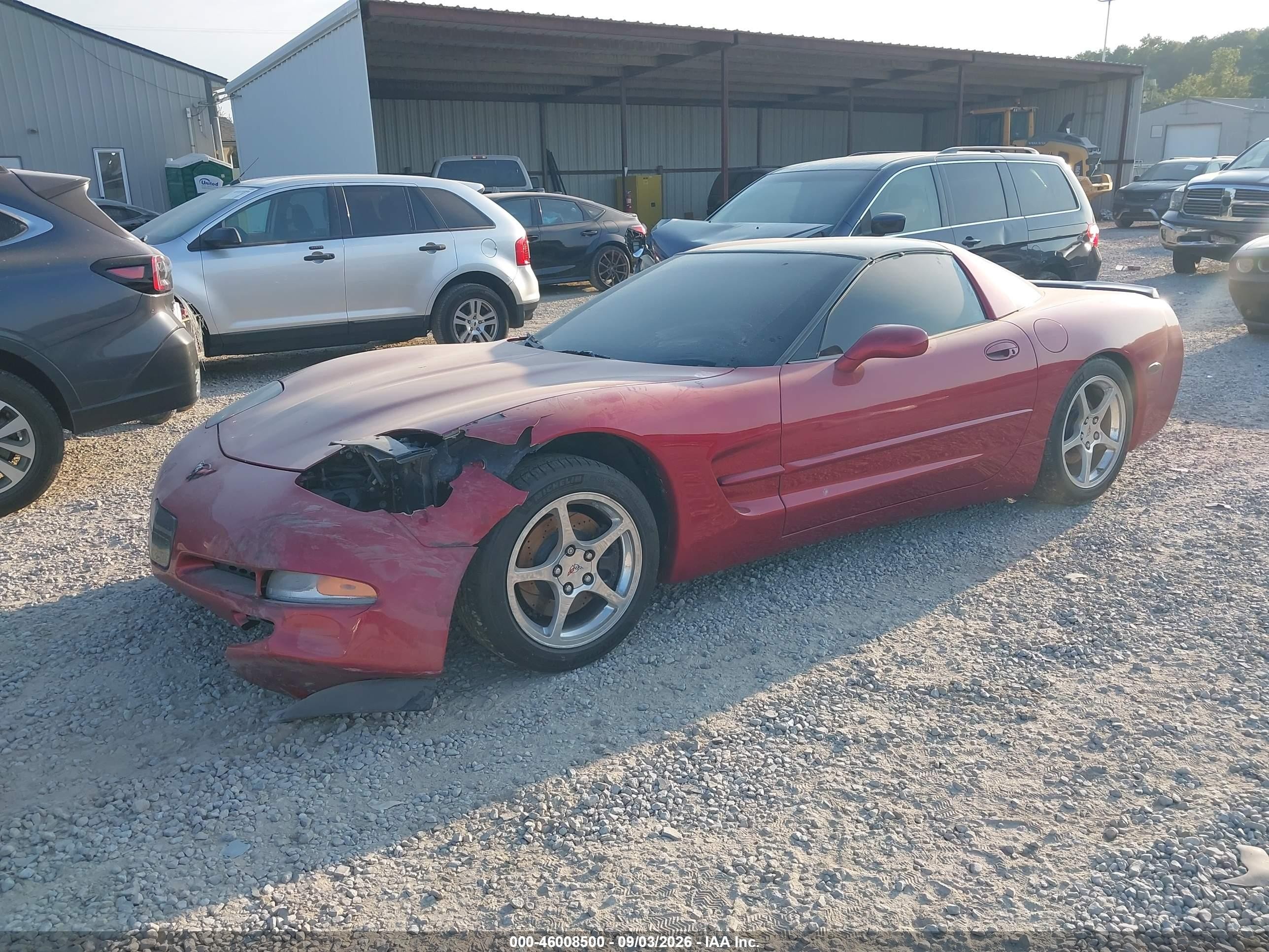 2002 Chevrolet Corvette Maroon vin: 1G1YY22G925127734