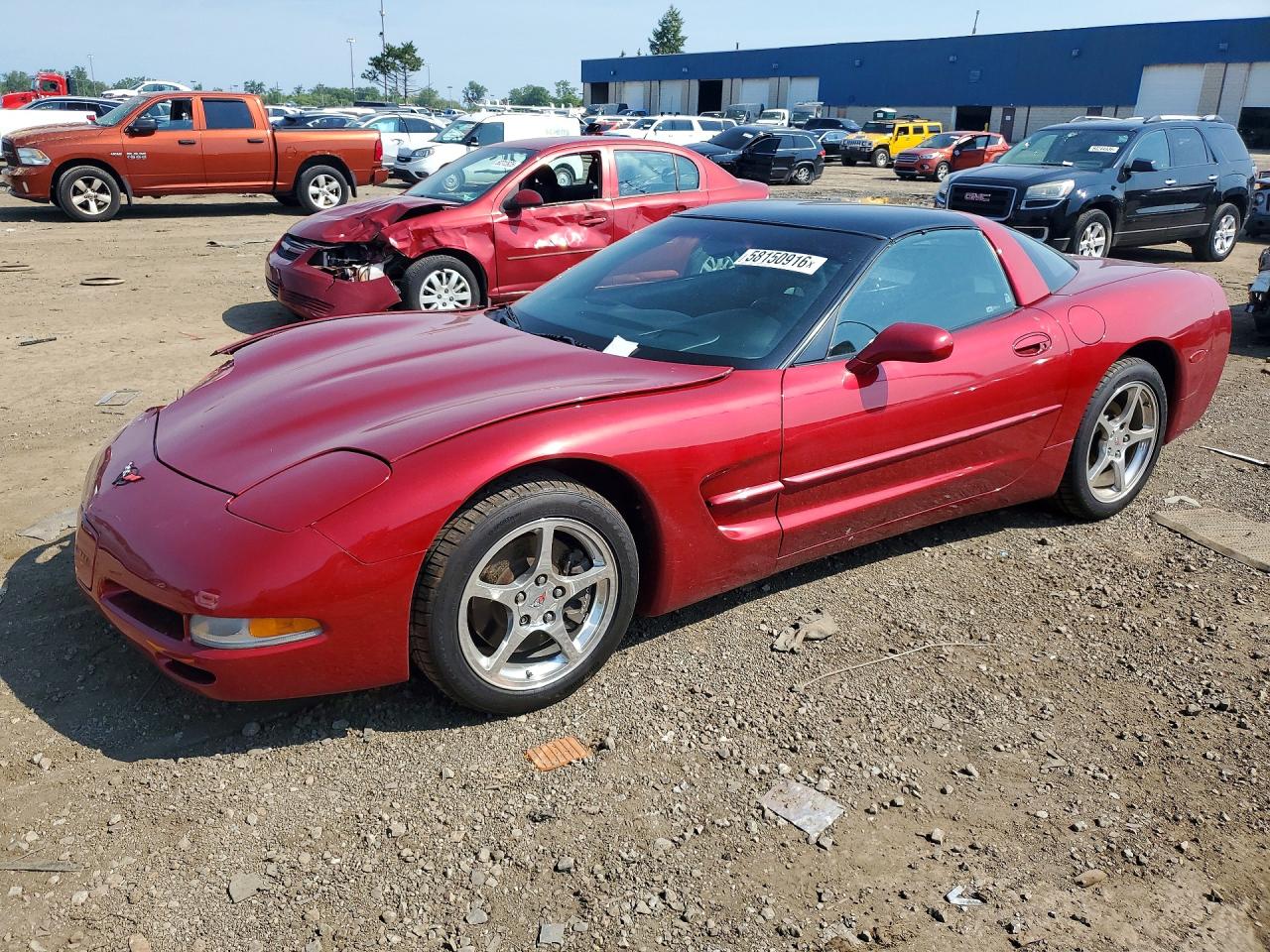 2002 Chevrolet Corvette Red vin: 1G1YY22GX25131842