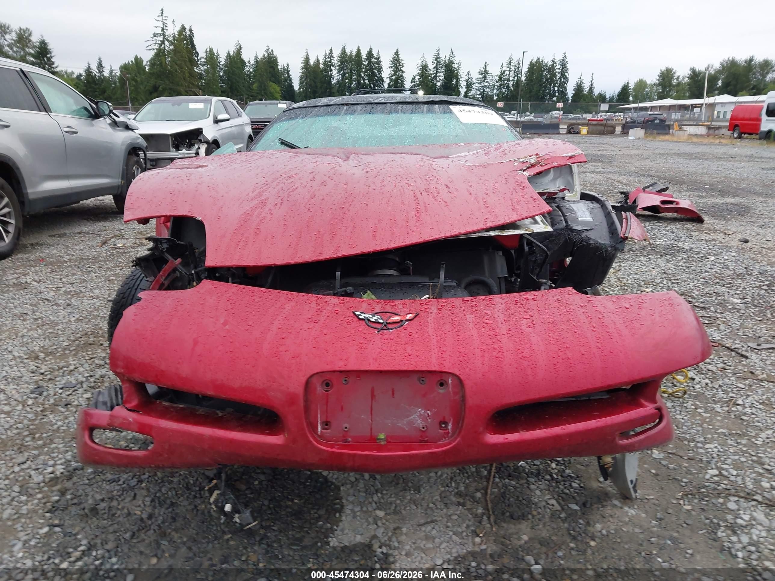 2004 Chevrolet Corvette   Красный vin: 1G1YY22GX45106765