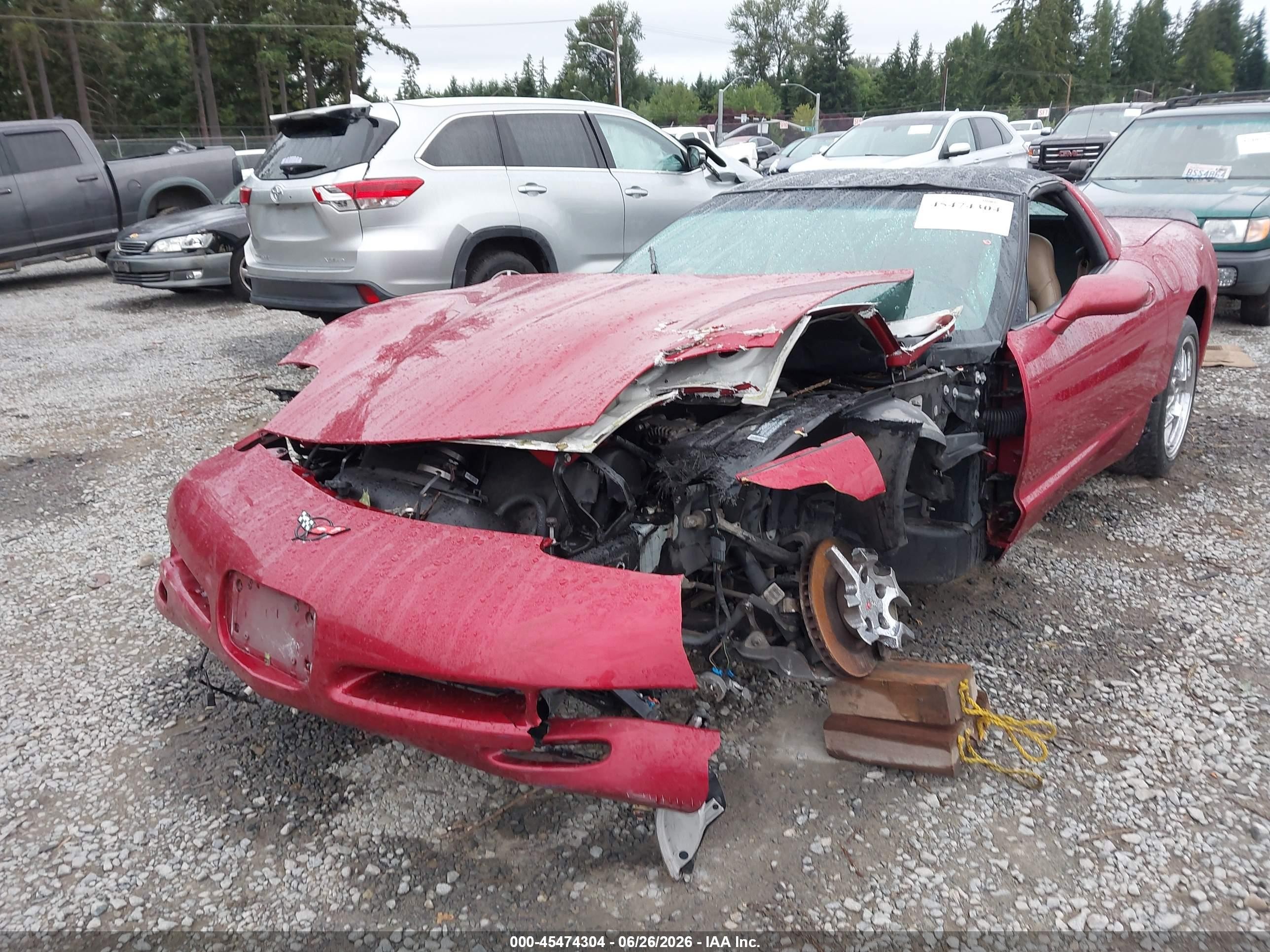 2004 Chevrolet Corvette   Красный vin: 1G1YY22GX45106765