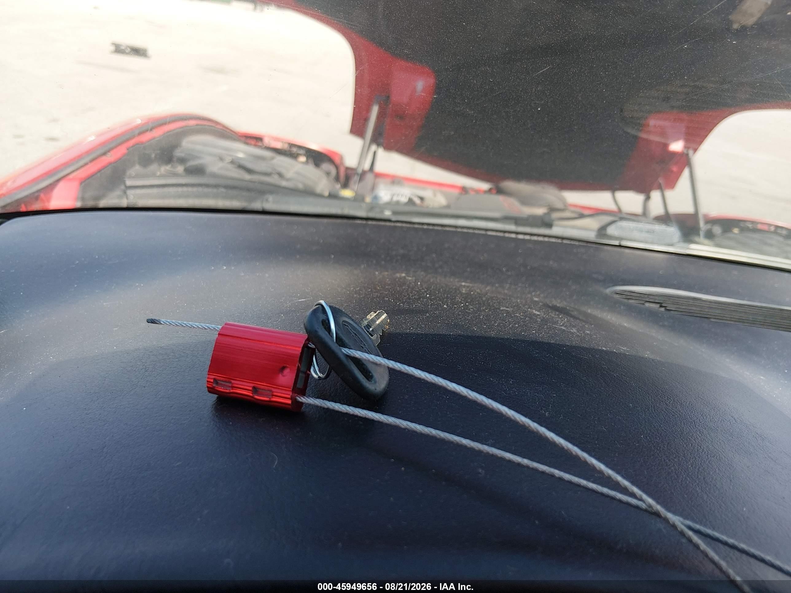 2000 Chevrolet Corvette Red vin: 1G1YY22GXY5103595