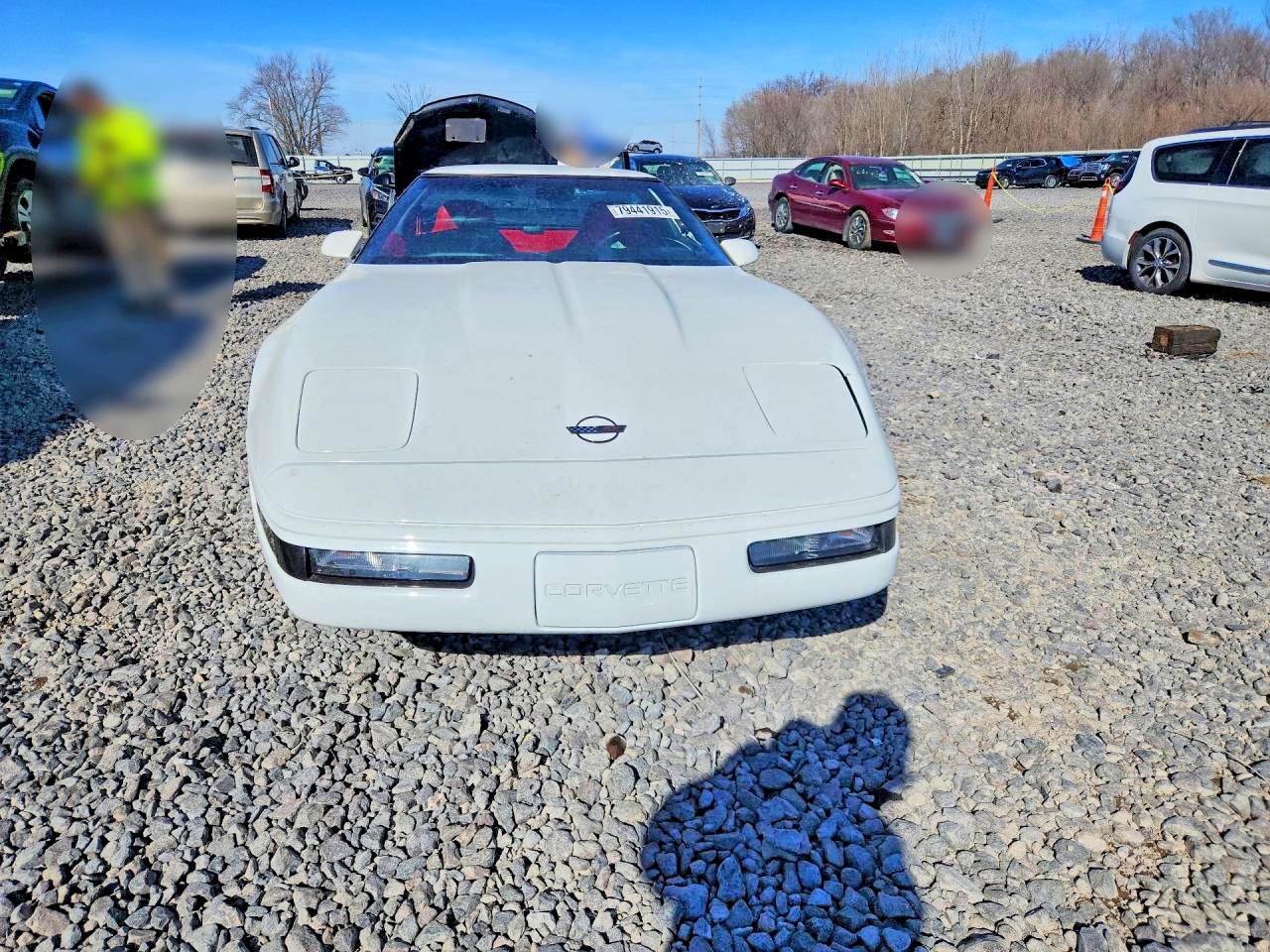 1995 Chev Corvette White vin: 1G1YY22P0S5119909