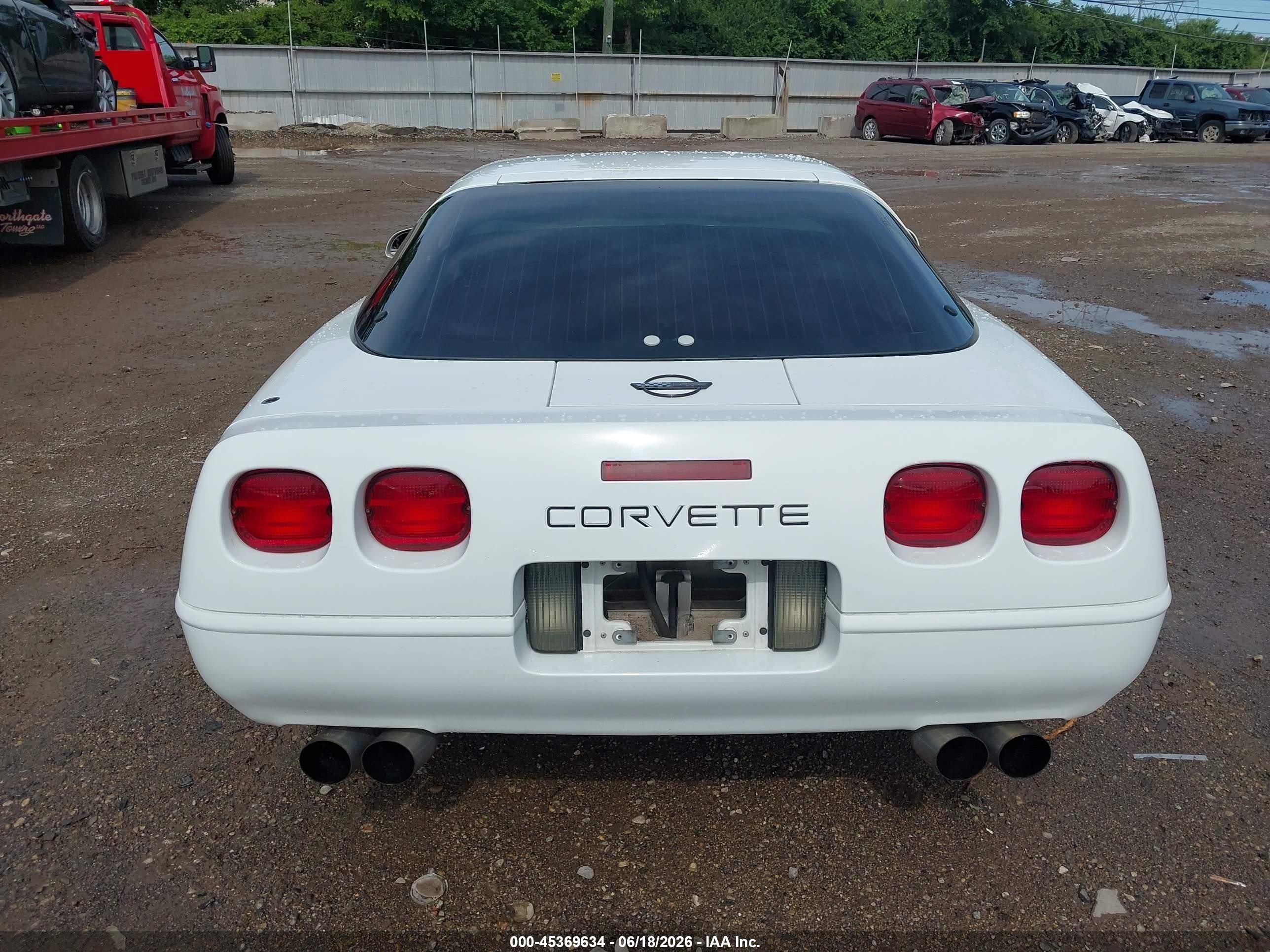 1996 Chevrolet Corvette   White vin: 1G1YY22P0T5119040