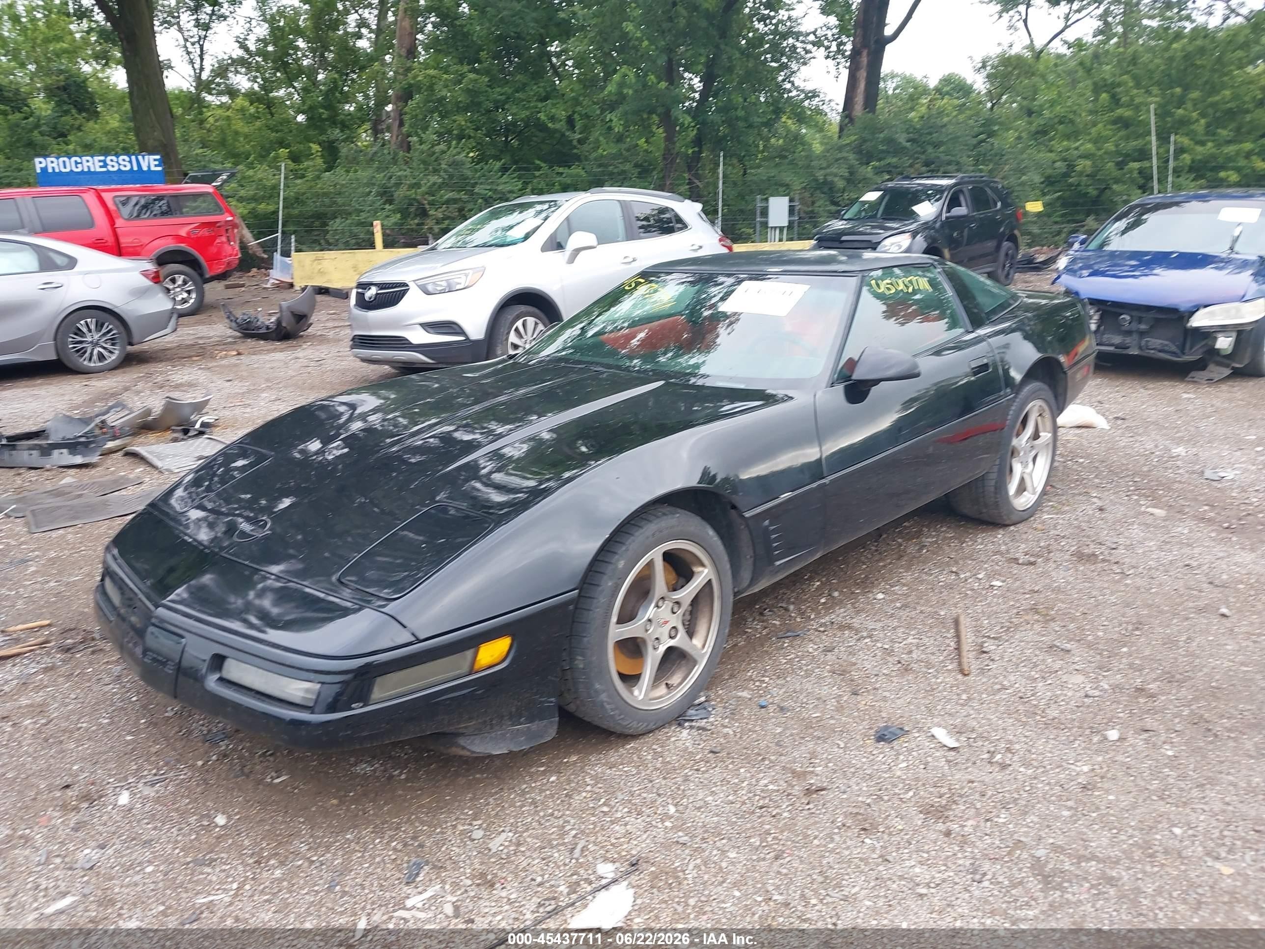 1996 Chevrolet Corvette Черный vin: 1G1YY22P1T5100299