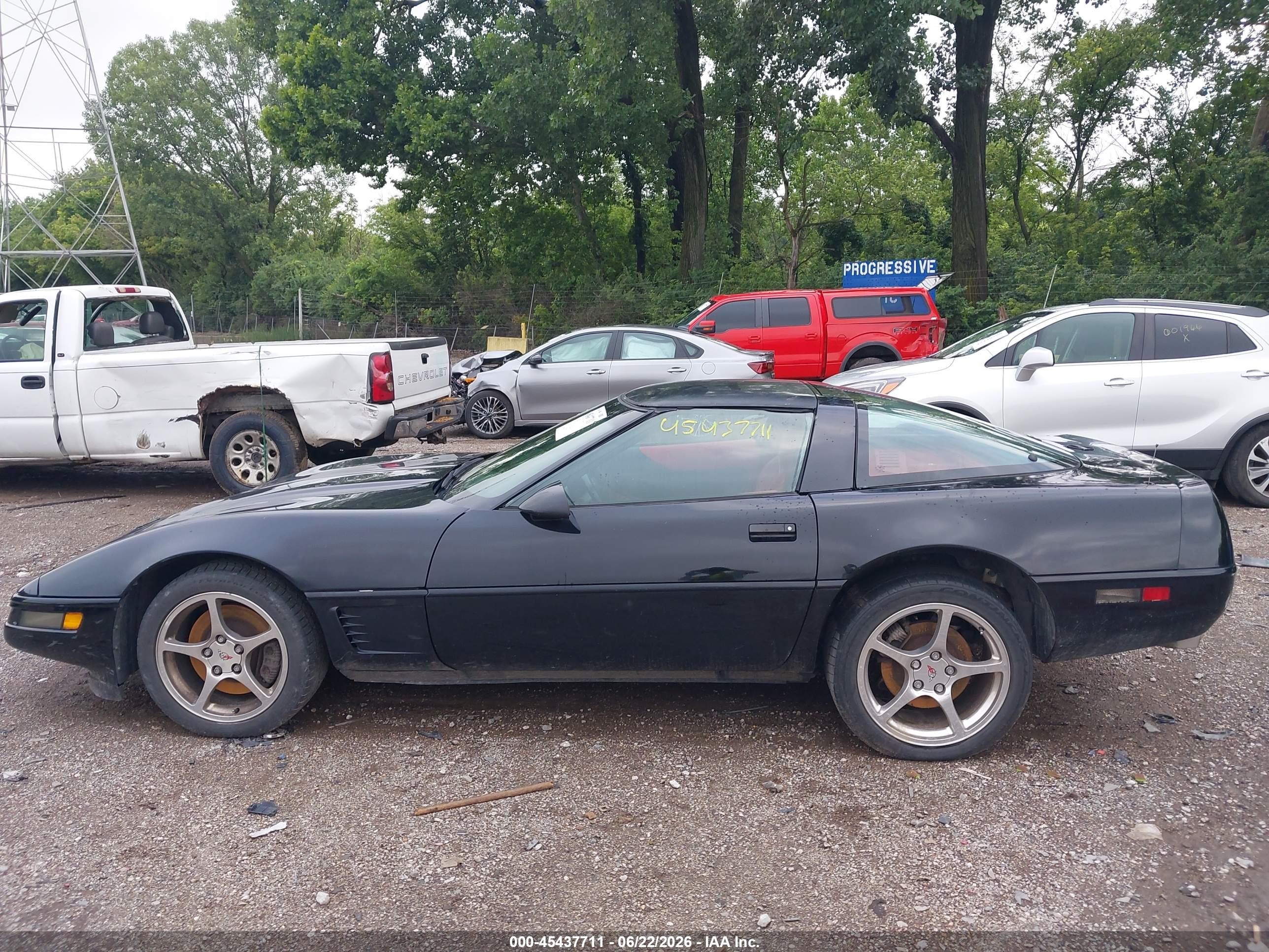 1996 Chevrolet Corvette Черный vin: 1G1YY22P1T5100299