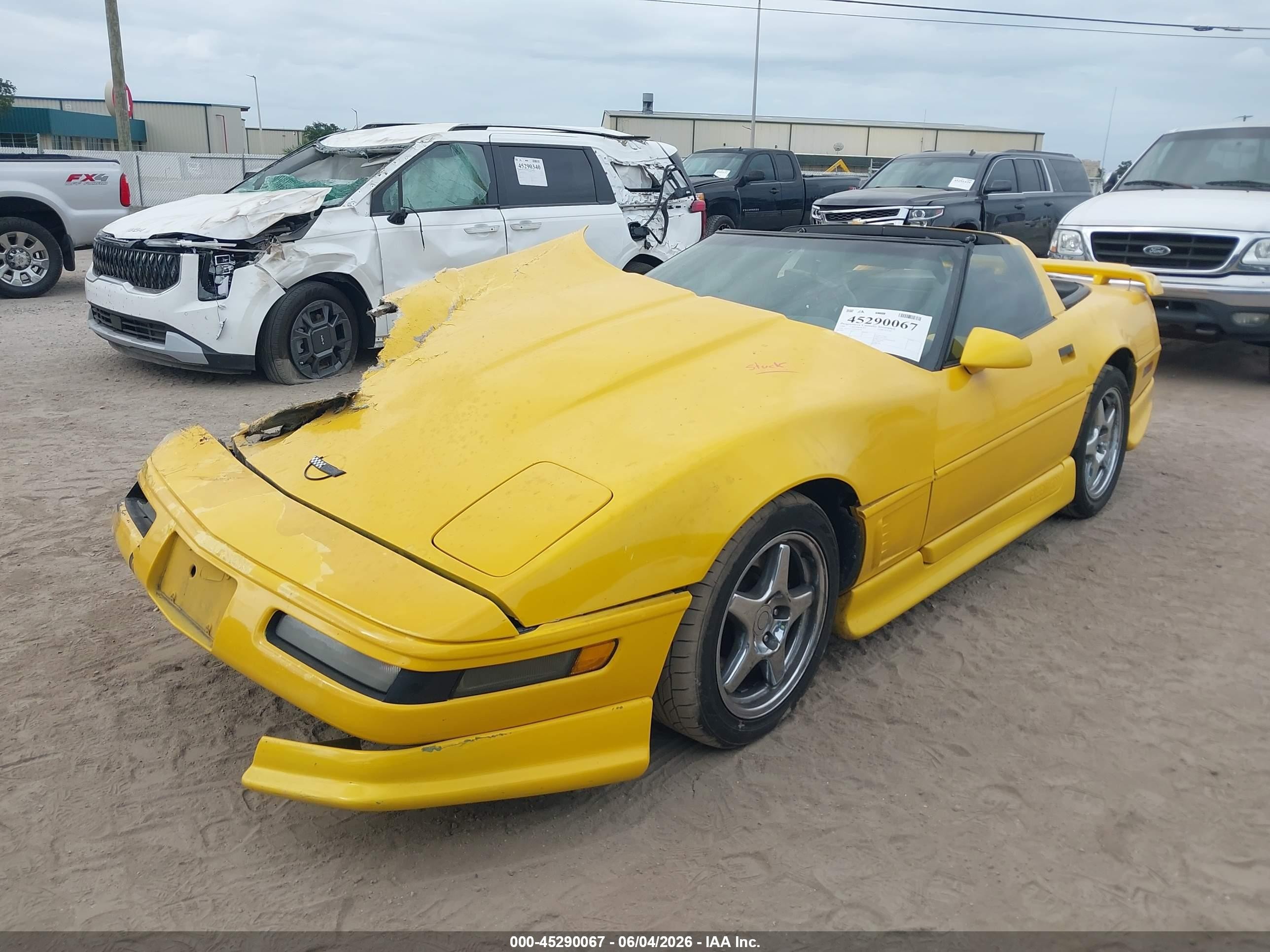 1995 Chevrolet Corvette   Yellow vin: 1G1YY22P2S5104795