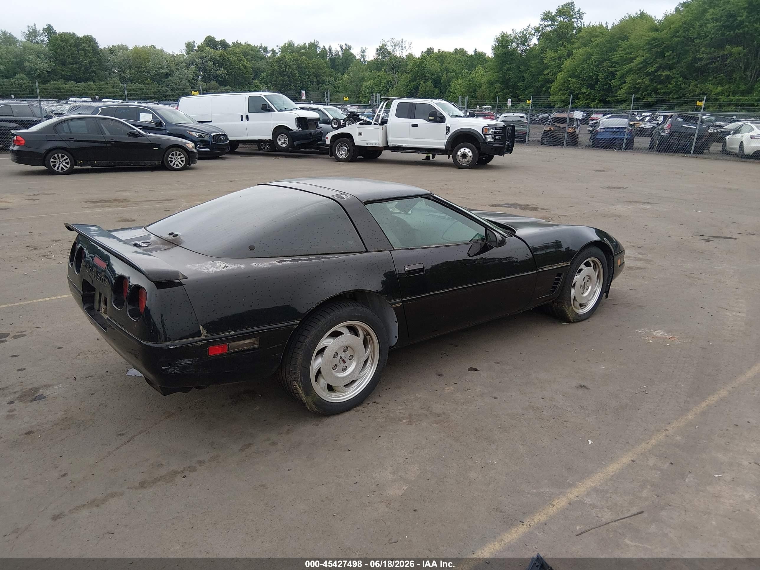1996 Chevrolet Corvette Black vin: 1G1YY22P2T5101610