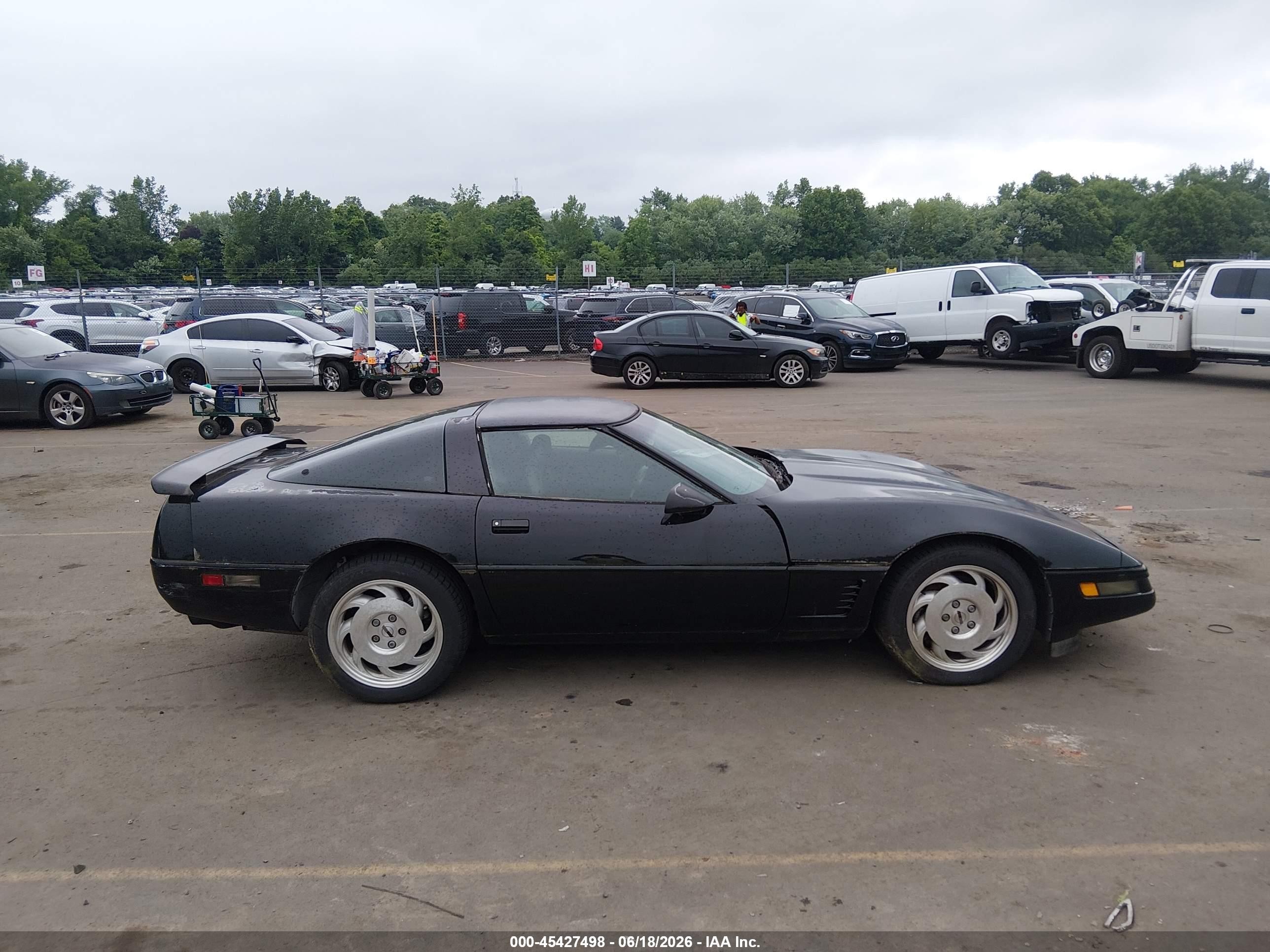 1996 Chevrolet Corvette Black vin: 1G1YY22P2T5101610