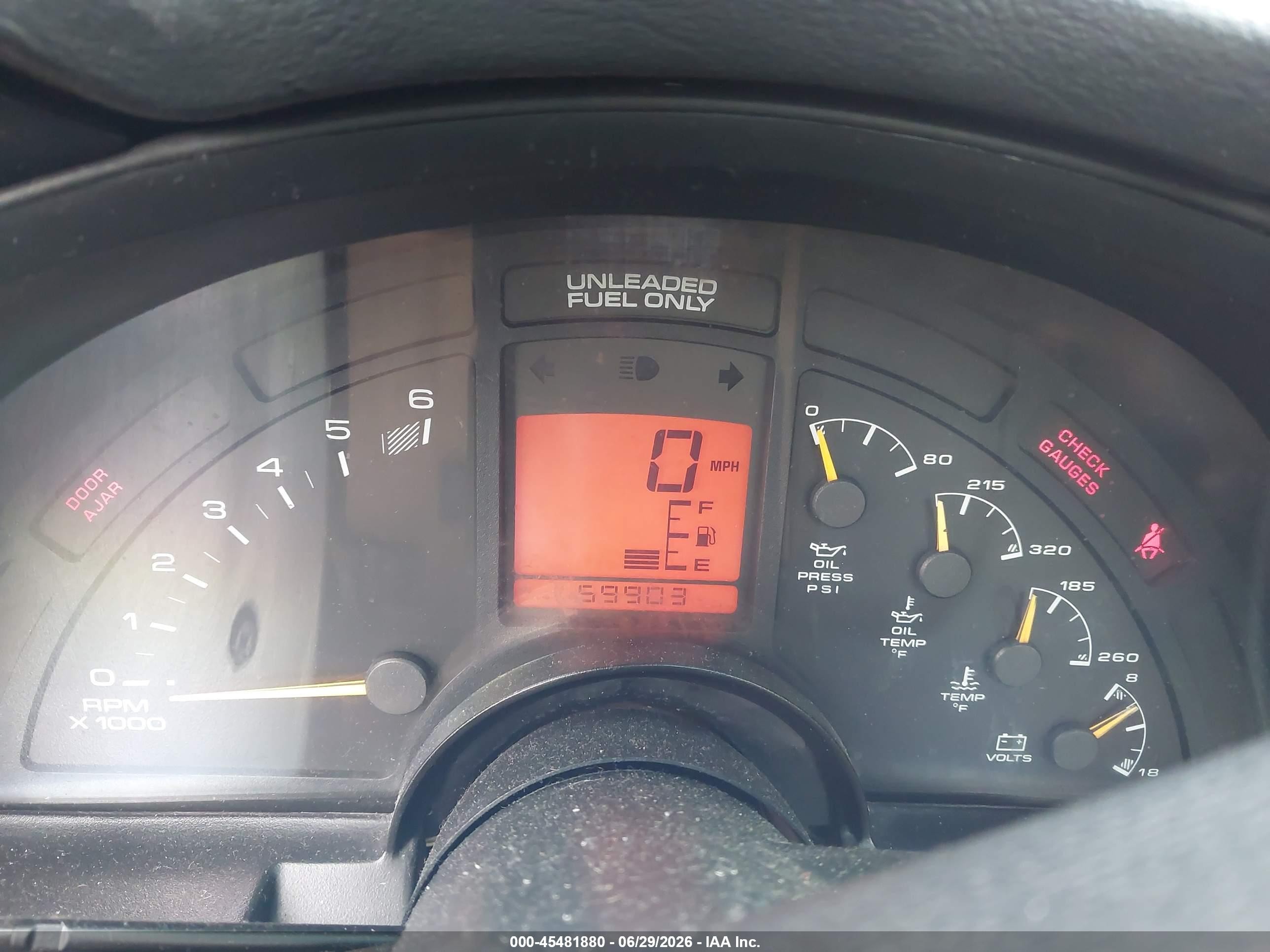 1996 Chevrolet Corvette   Black vin: 1G1YY22P6T5106888