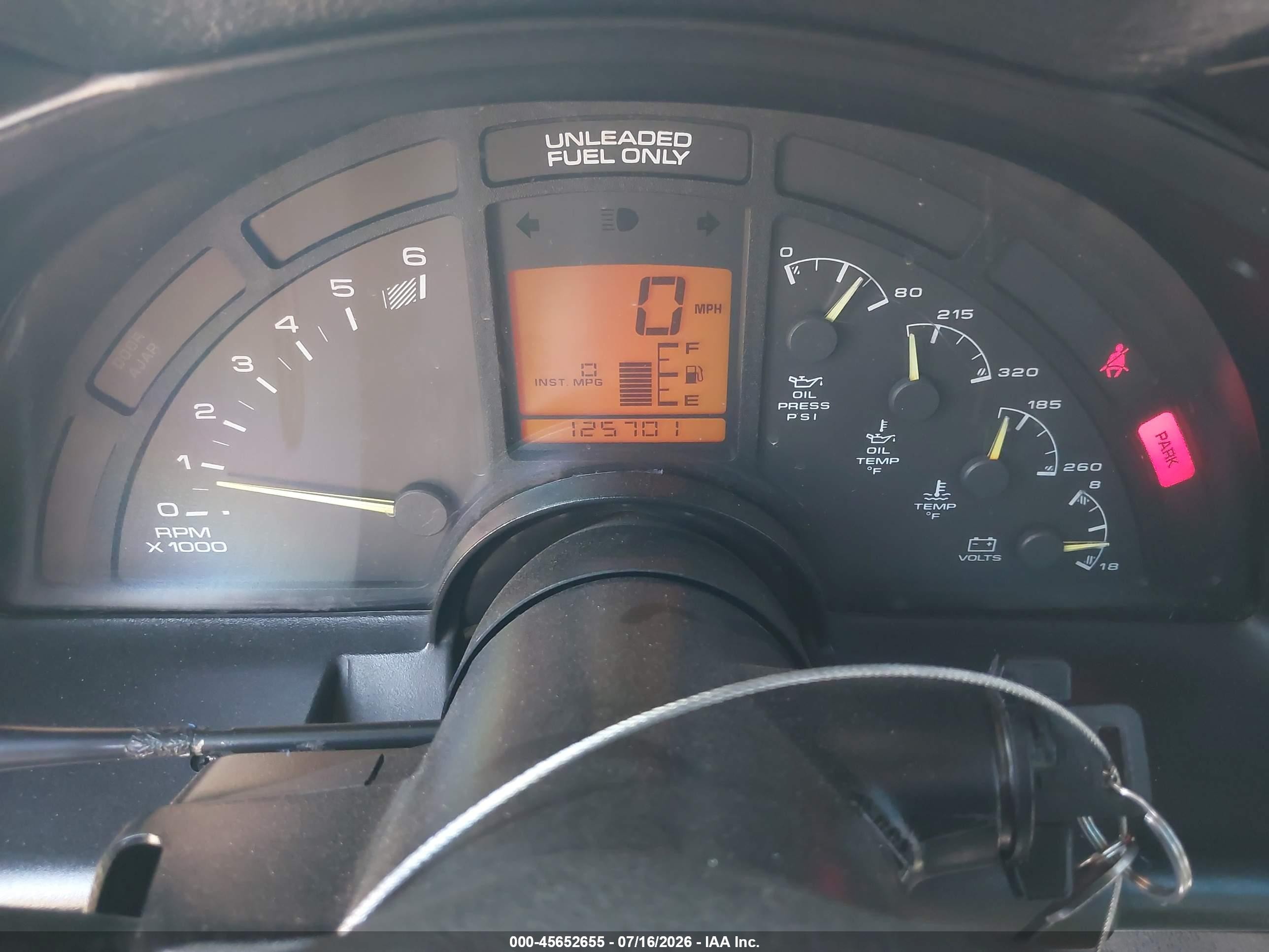 1994 Chevrolet Corvette   Red vin: 1G1YY22P9R5103895
