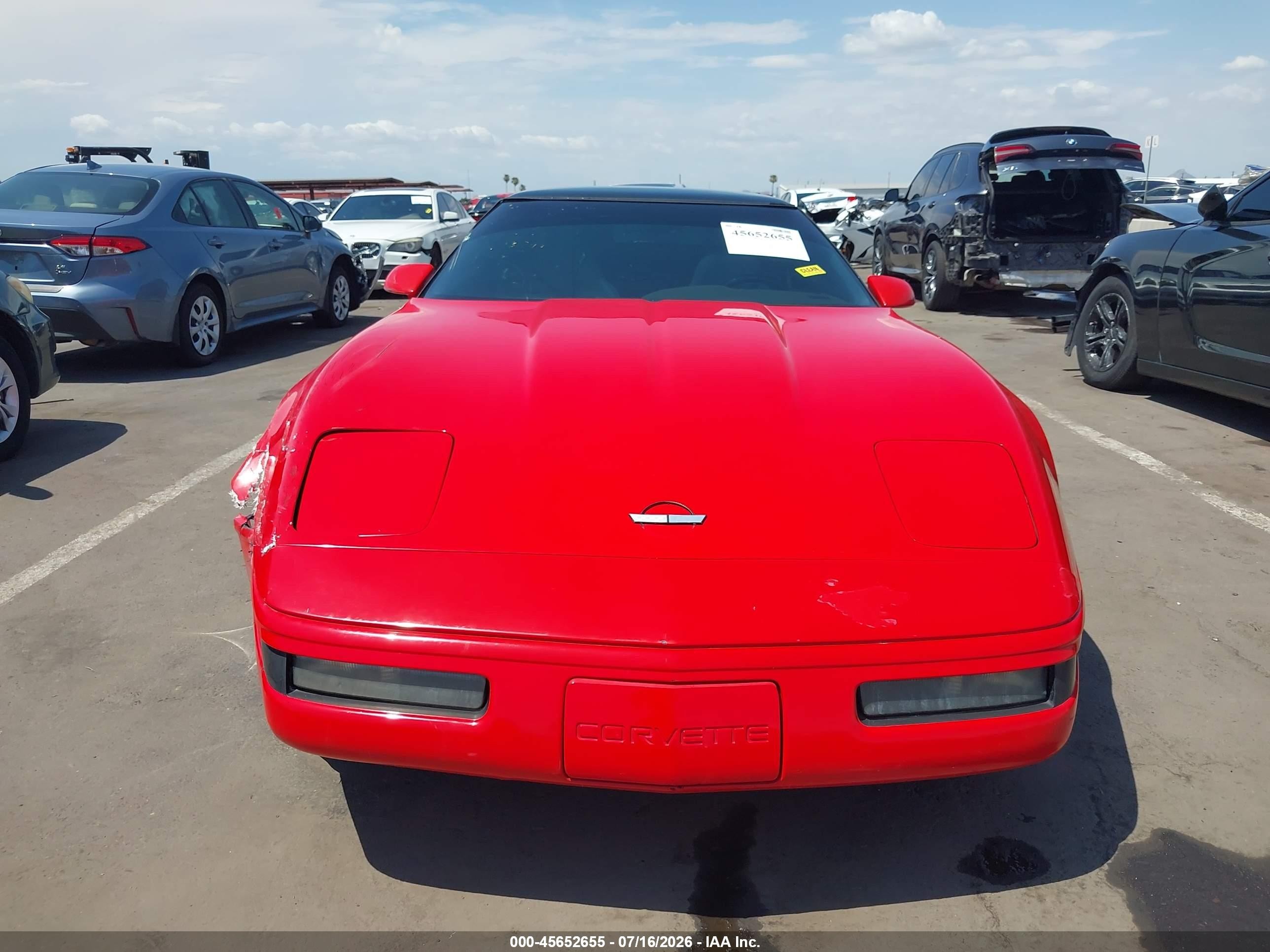1994 Chevrolet Corvette   Red vin: 1G1YY22P9R5103895