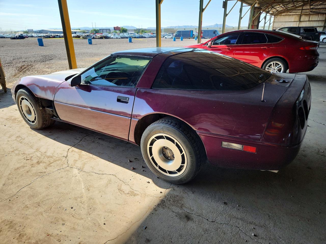 1995 Chevrolet Corvette Maroon vin: 1G1YY22P9S5117916