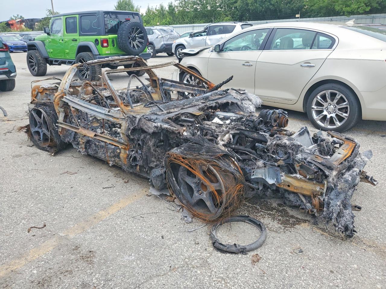 1994 Chevrolet Corvette Пожар vin: 1G1YY22PXR5113142