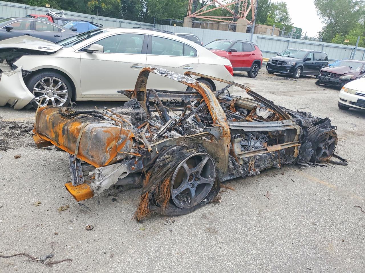 1994 Chevrolet Corvette Пожар vin: 1G1YY22PXR5113142