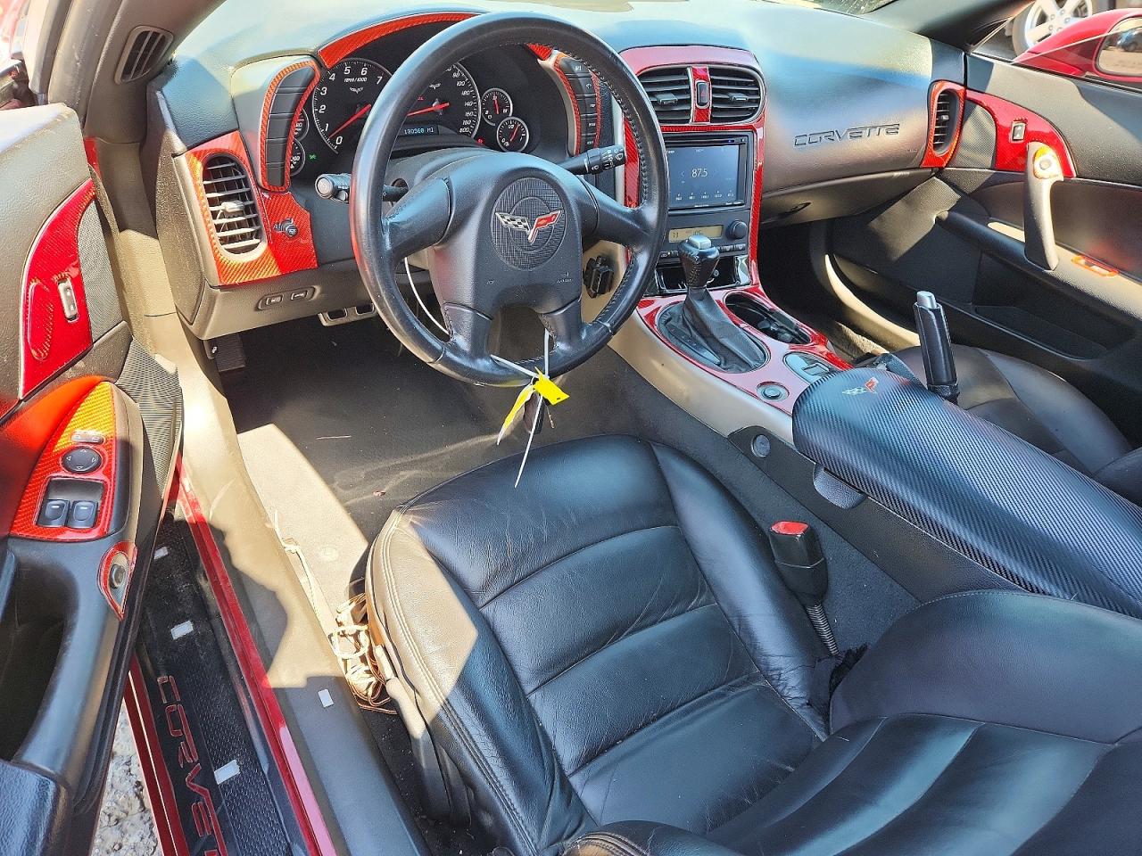 2005 Chevrolet Corvette Burgundy vin: 1G1YY22U455135105