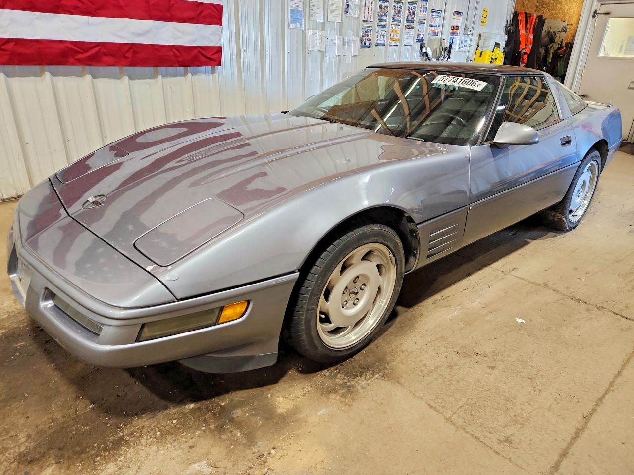 1991 Chevrolet Corvette Gray vin: 1G1YY2383M5112947
