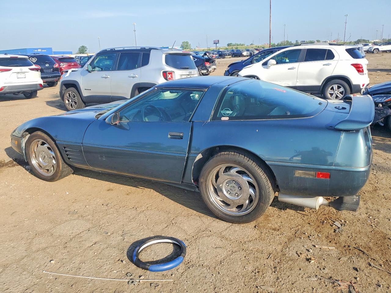 1991 Chevrolet Corvette Teal vin: 1G1YY2385M5113307
